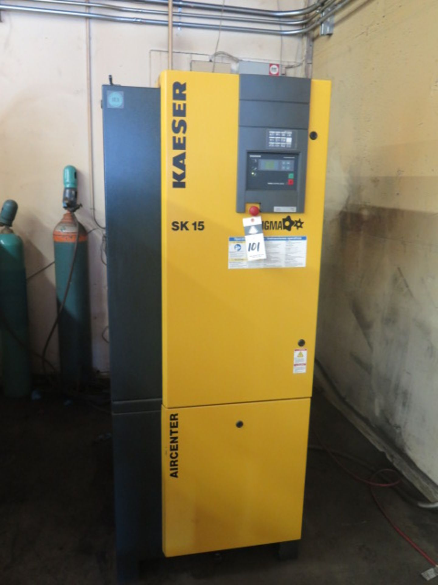 2014 Kaeser “Air Center” SK15 15Hp Rotary Air Compressor s/n 1685 w/ Kaeser Sigma Digital - Image 2 of 8