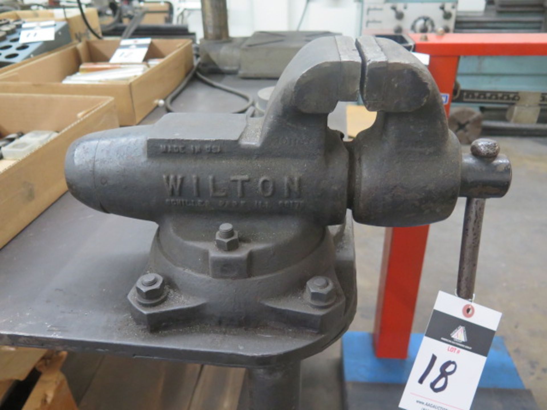 4’ x 8’ Steel Table w/ Wilton Bench Vise - Image 2 of 2