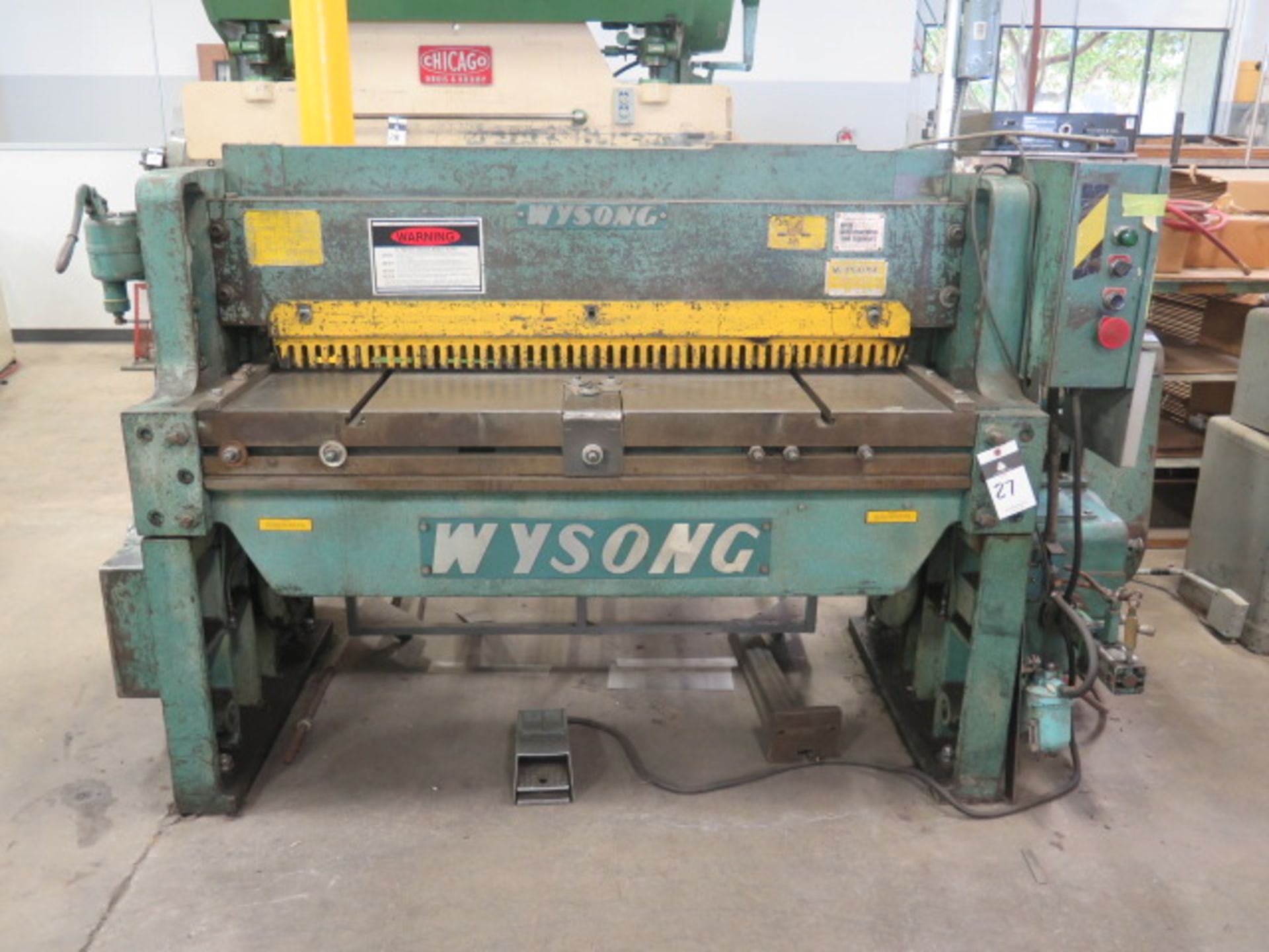 Wysong mdl. 1052 10GA x 52" Power Shear s/n P58-142 w/ Dial Back Gage, Sony DRO, 57" Squating Arm,