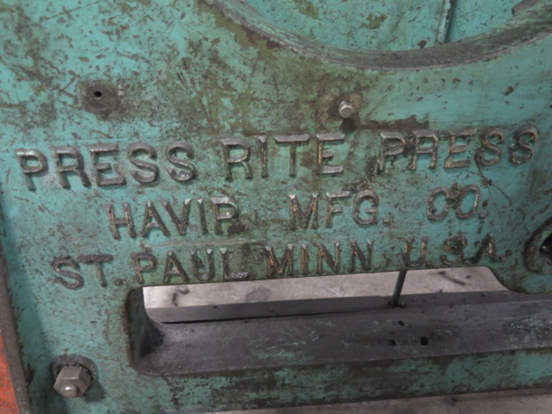 Press Rite No.30 30 Ton OBI Stamping Press s/n 2590 (AS IS - PARTS ONLY) - Image 3 of 6