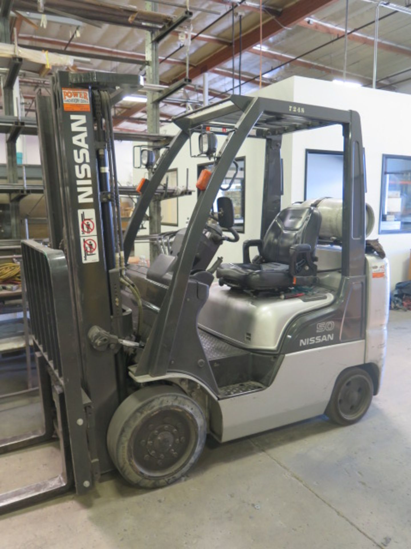 Nissan MCPL02A25LV 4400 :Lb Cap LPG Forklift s/n CPL02-9P5403 w/ 3-Stage Mast, 187" Lift Height - Image 2 of 10