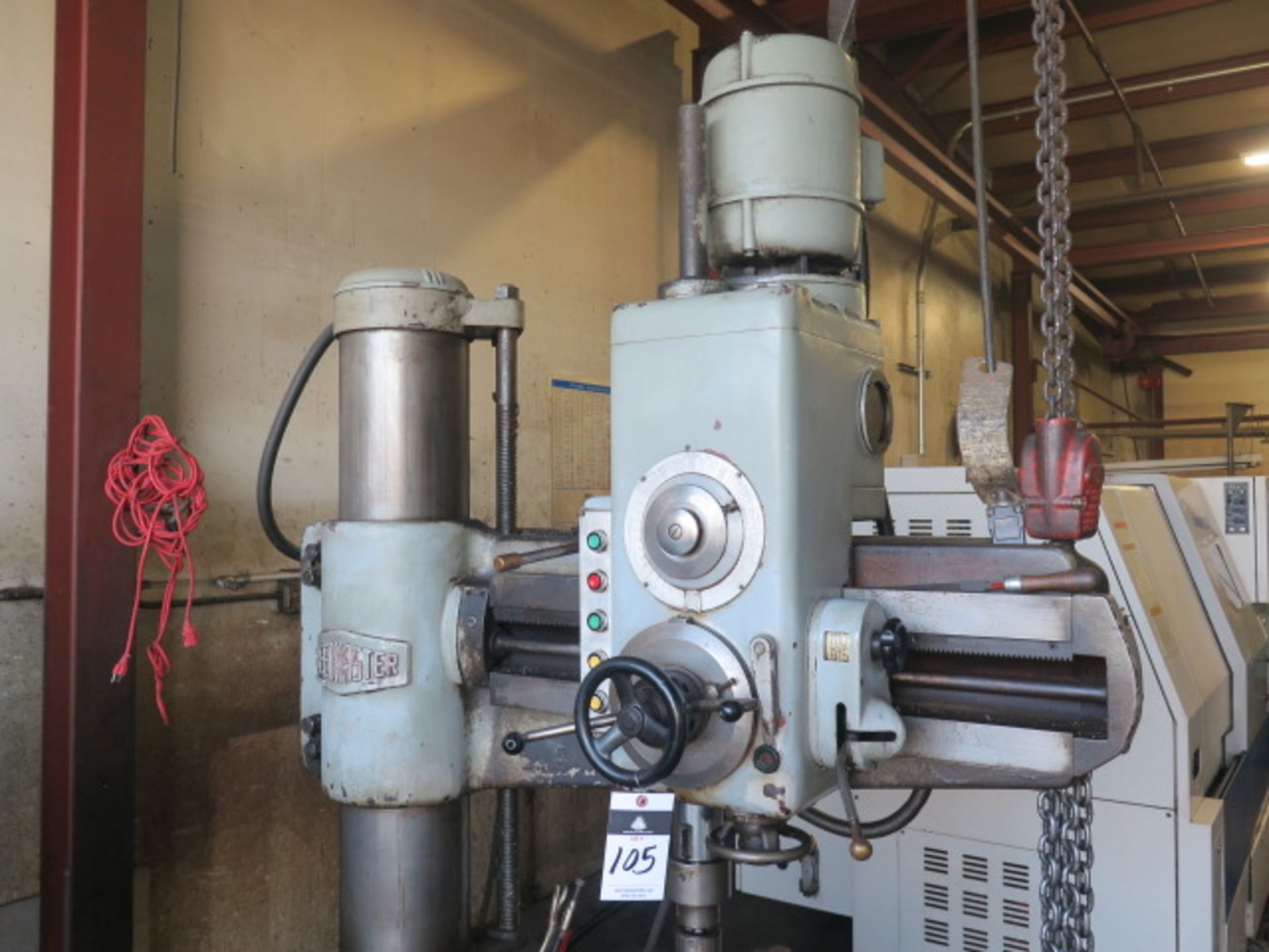Speedmaster 9" Column x 24" Radial Arm Drill s/n 196688 w/ 60-2100 RPM, Power Column and Feeds, 16 - Image 3 of 7
