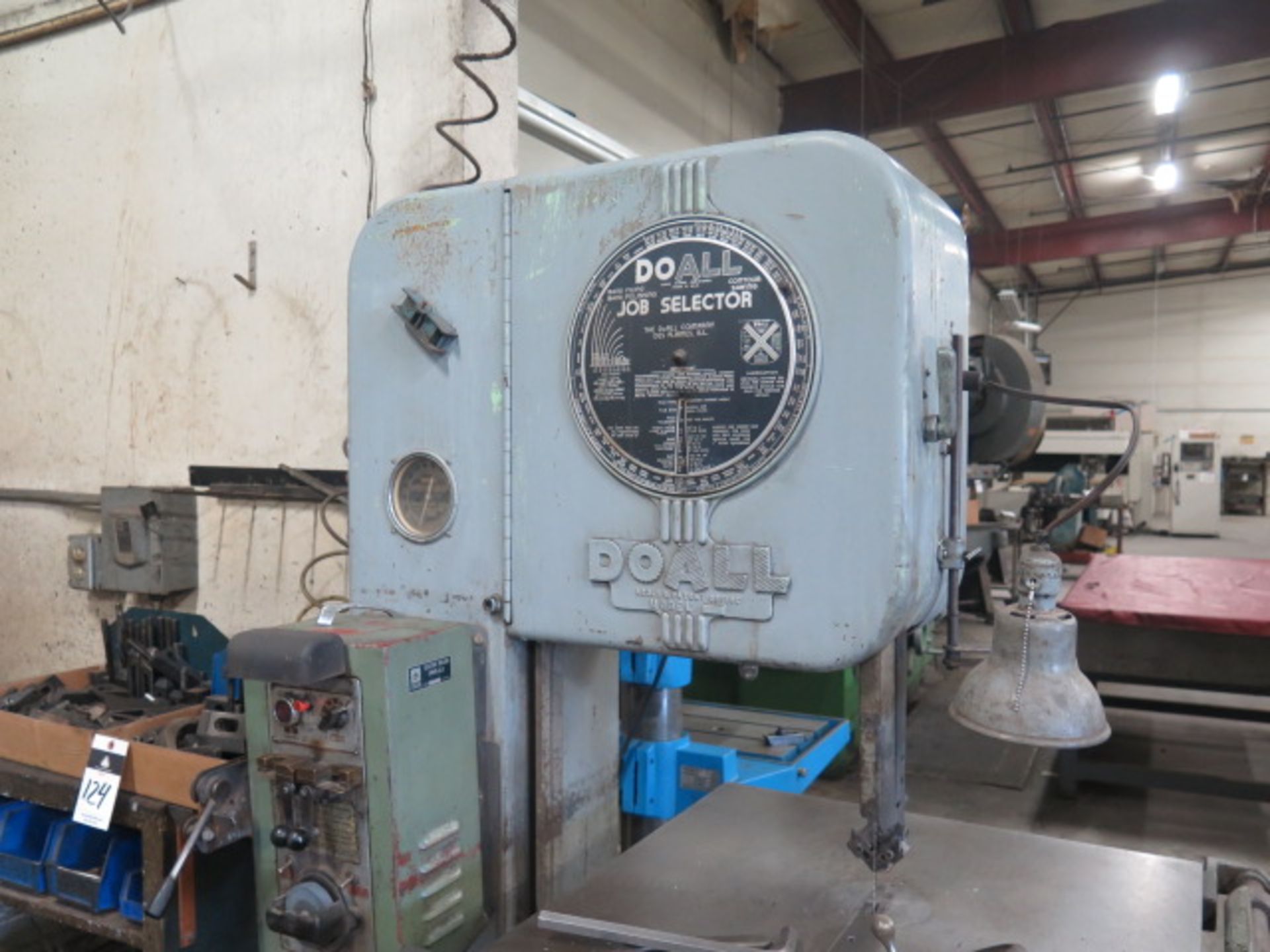 DoAll mdl. ML 16" Vertical Band Saw s/n 5217309 w/ Blade Welder, 1500 Adjustable FPM, 24" x 24" - Image 2 of 5