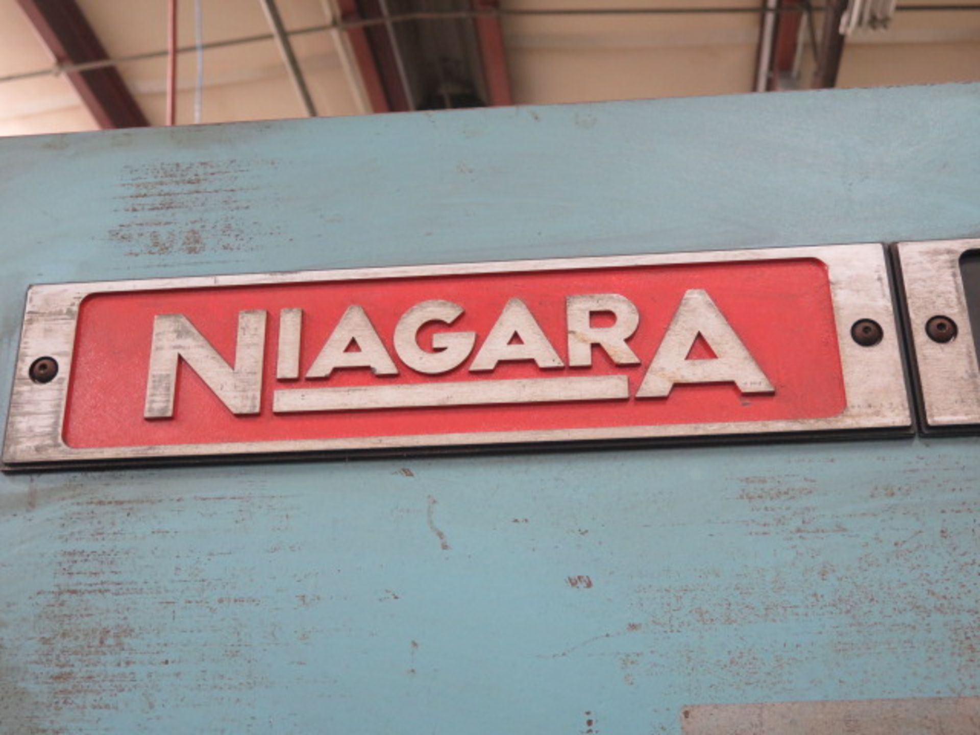 Niagara HBM-175-10-12 175 Ton x 12' Hydraulic Press Brake s/n 52275 w/ Cybelco DNC60 Press - Image 12 of 13