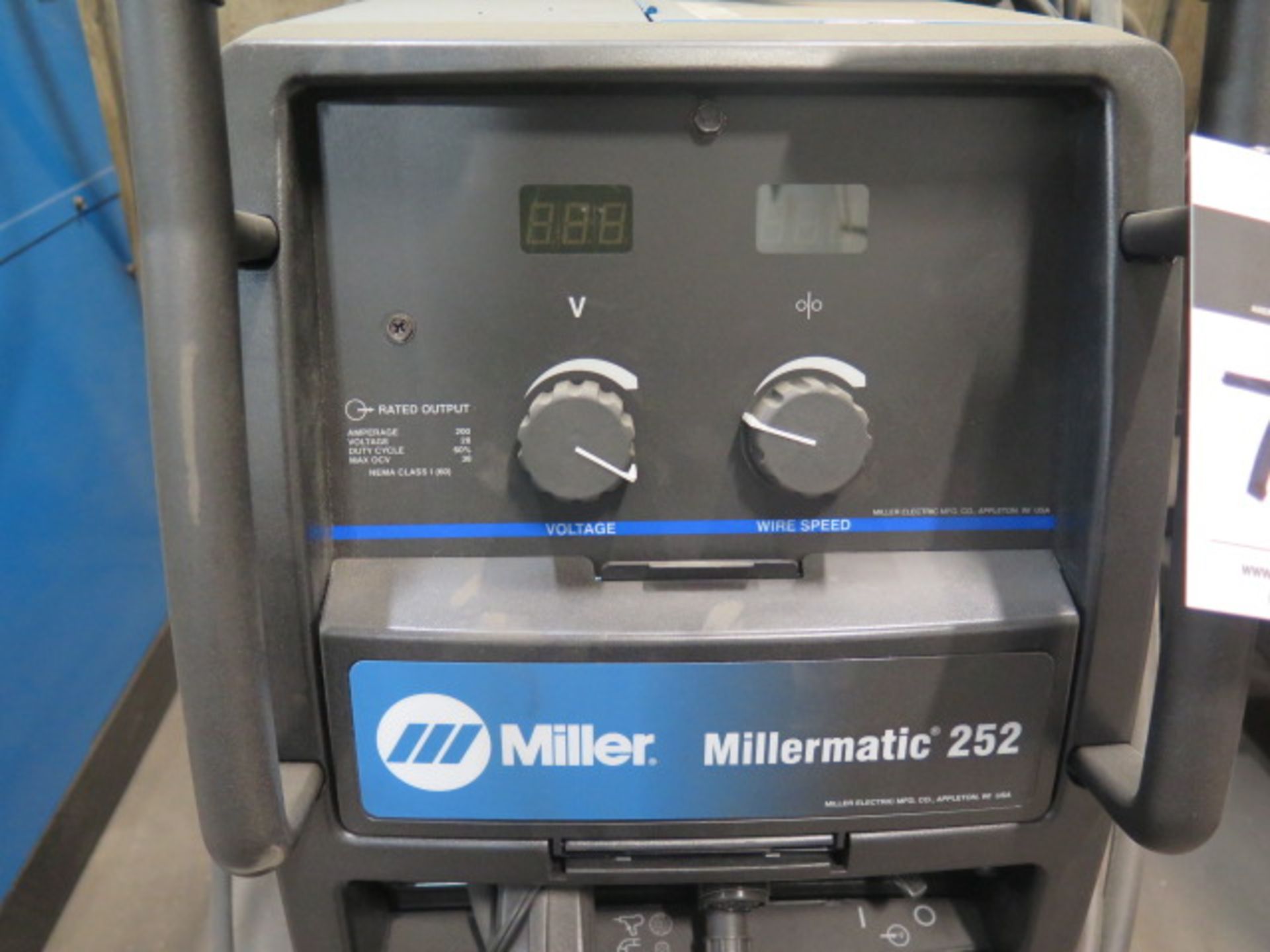 Miller Millermatic 252 Arc welding Power Source s/n MJ130027N w/ Miller Spoolmatic 30A Air Cooled - Image 3 of 5