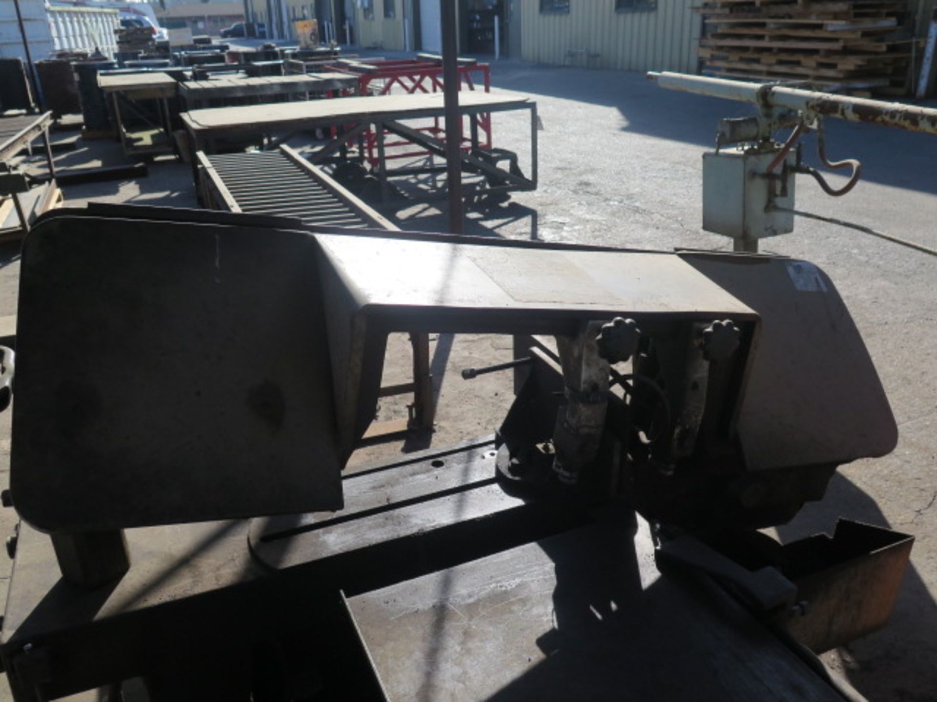 Kalamazoo H9AW 9" Horizontal Band Saw s/n K20353 w/ Manual Clamping, Work Stop, Coolant, Conveyors - Image 2 of 3