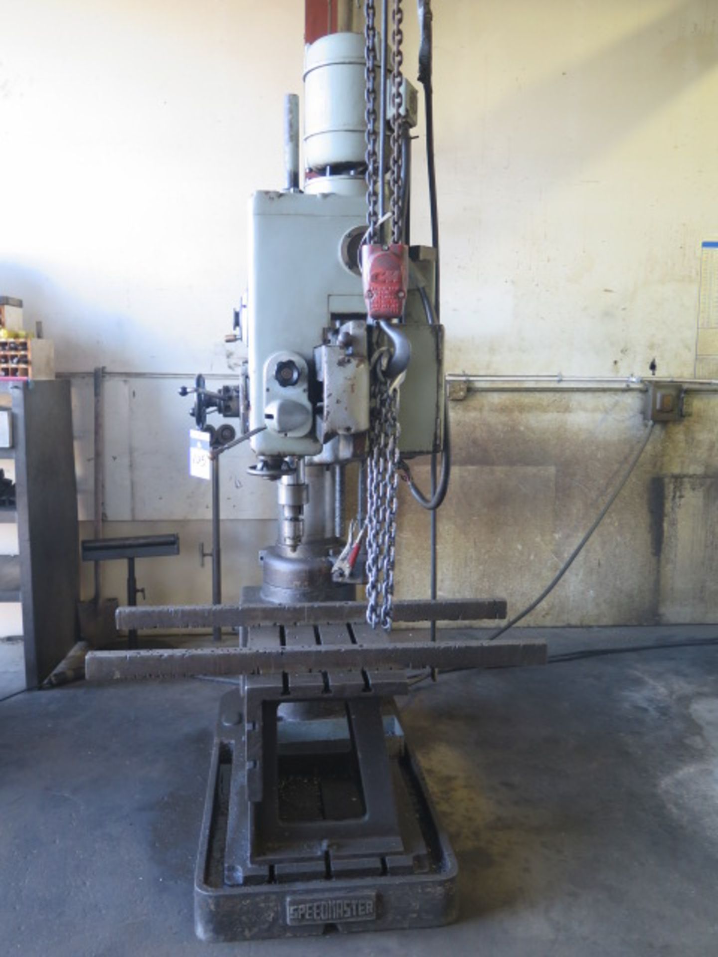 Speedmaster 9" Column x 24" Radial Arm Drill s/n 196688 w/ 60-2100 RPM, Power Column and Feeds, 16 - Image 2 of 7