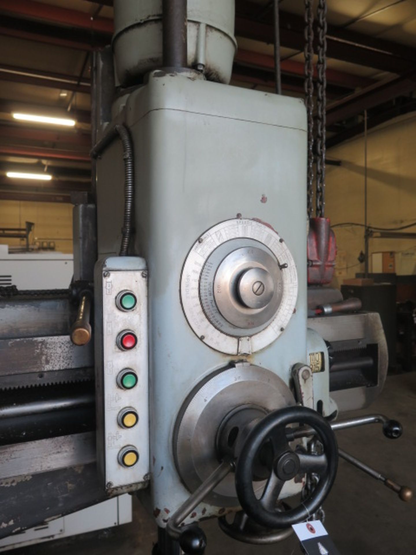 Speedmaster 9" Column x 24" Radial Arm Drill s/n 196688 w/ 60-2100 RPM, Power Column and Feeds, 16 - Image 6 of 7