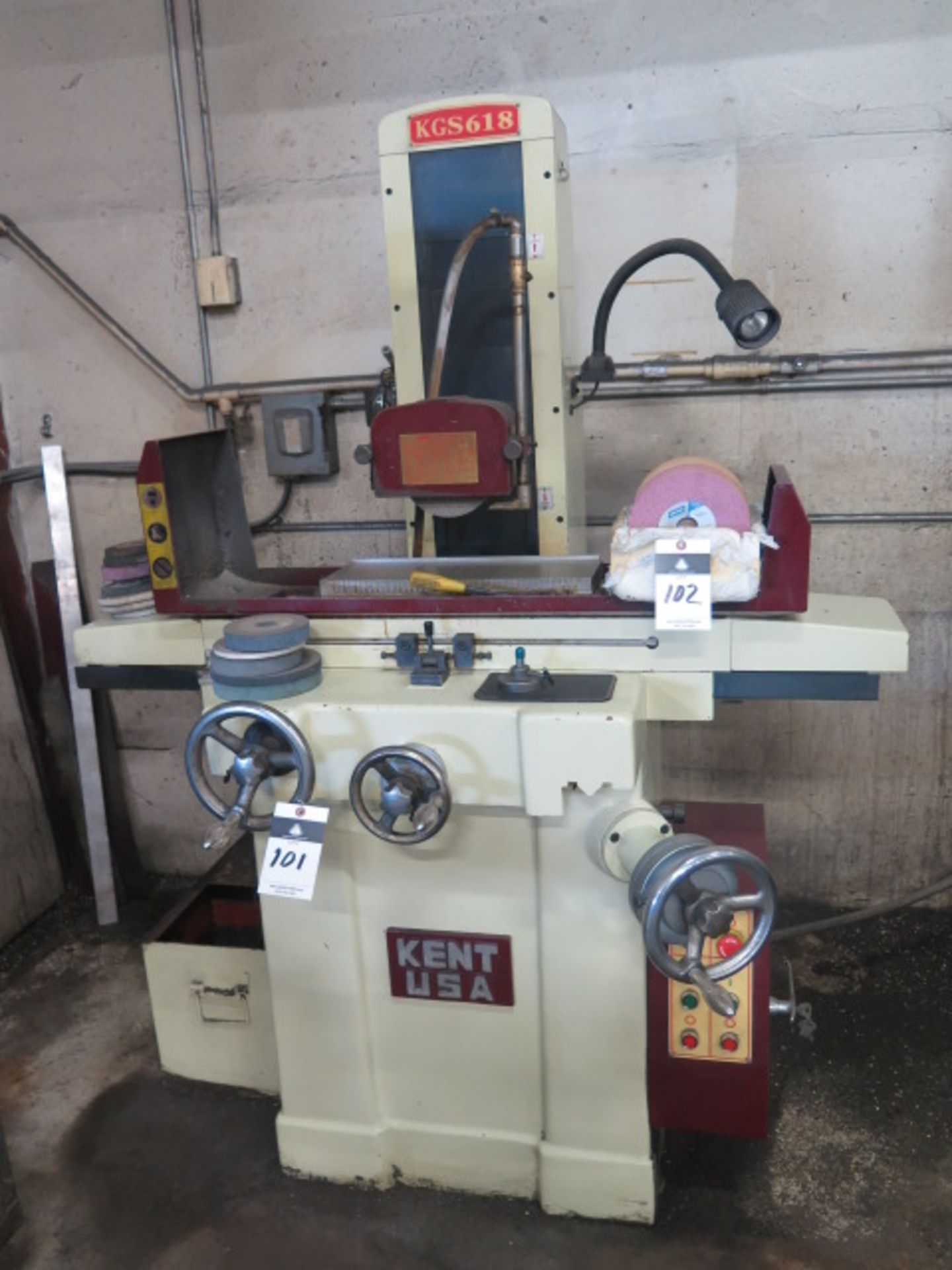 2006 Kent KGS-618 6" x 18" Surface Grinder s/n KT60991 w/ 6" x 18" Magnetic Chuck, Coolant