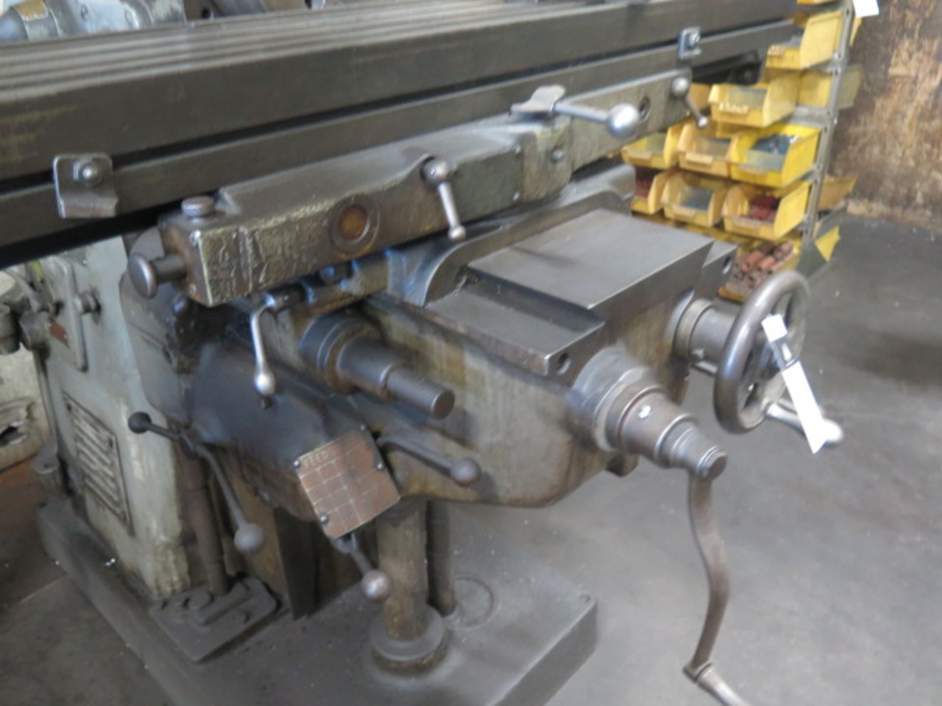 Cincinnati No. 2MH Horizontal Mill w/ 23-1200 RPM, 50 Taper Spindle, Power Feeds, 10 1/2" x 53" - Image 4 of 5