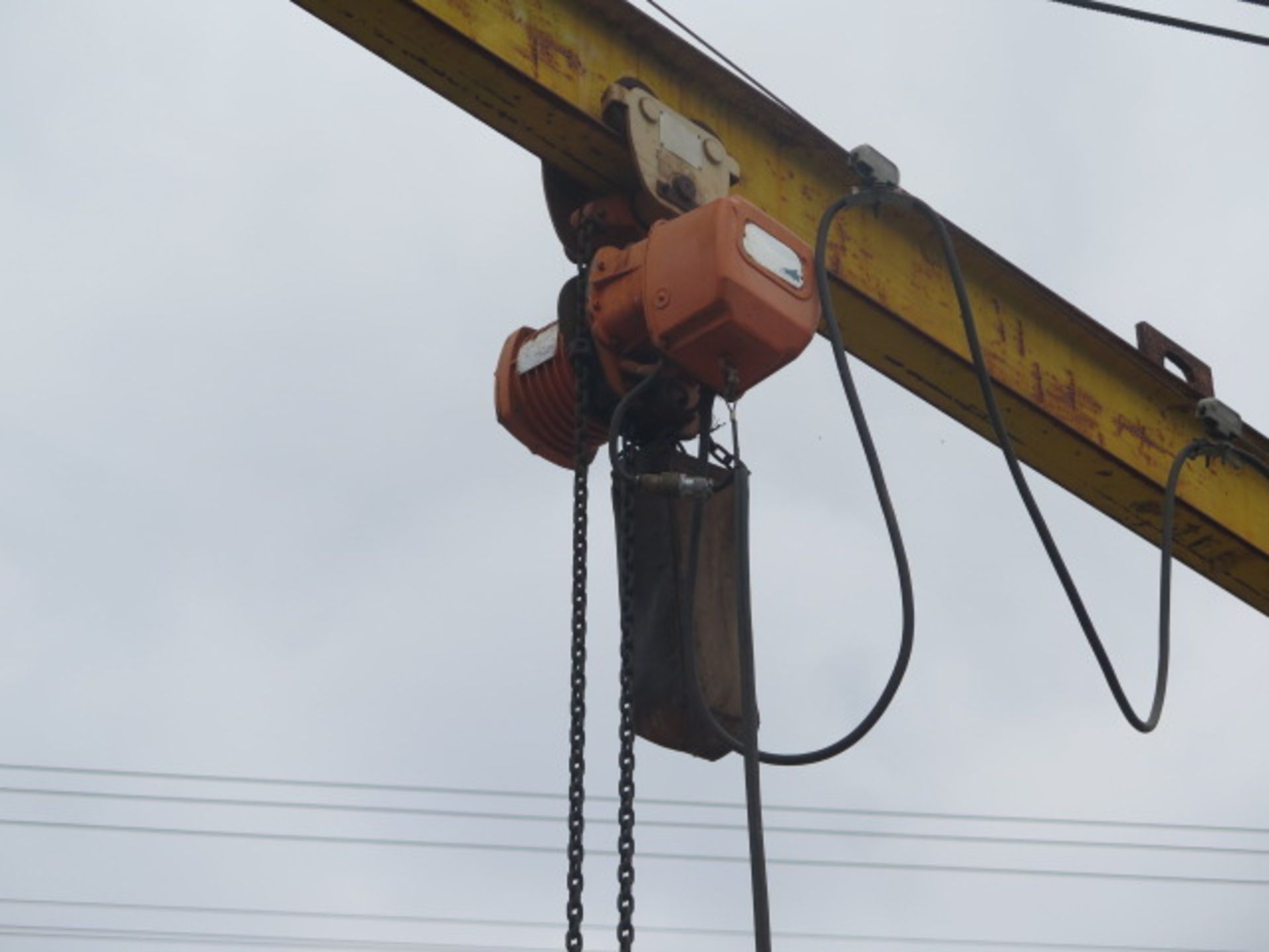 Jib Crane w/ Electric Hoist - Image 2 of 3