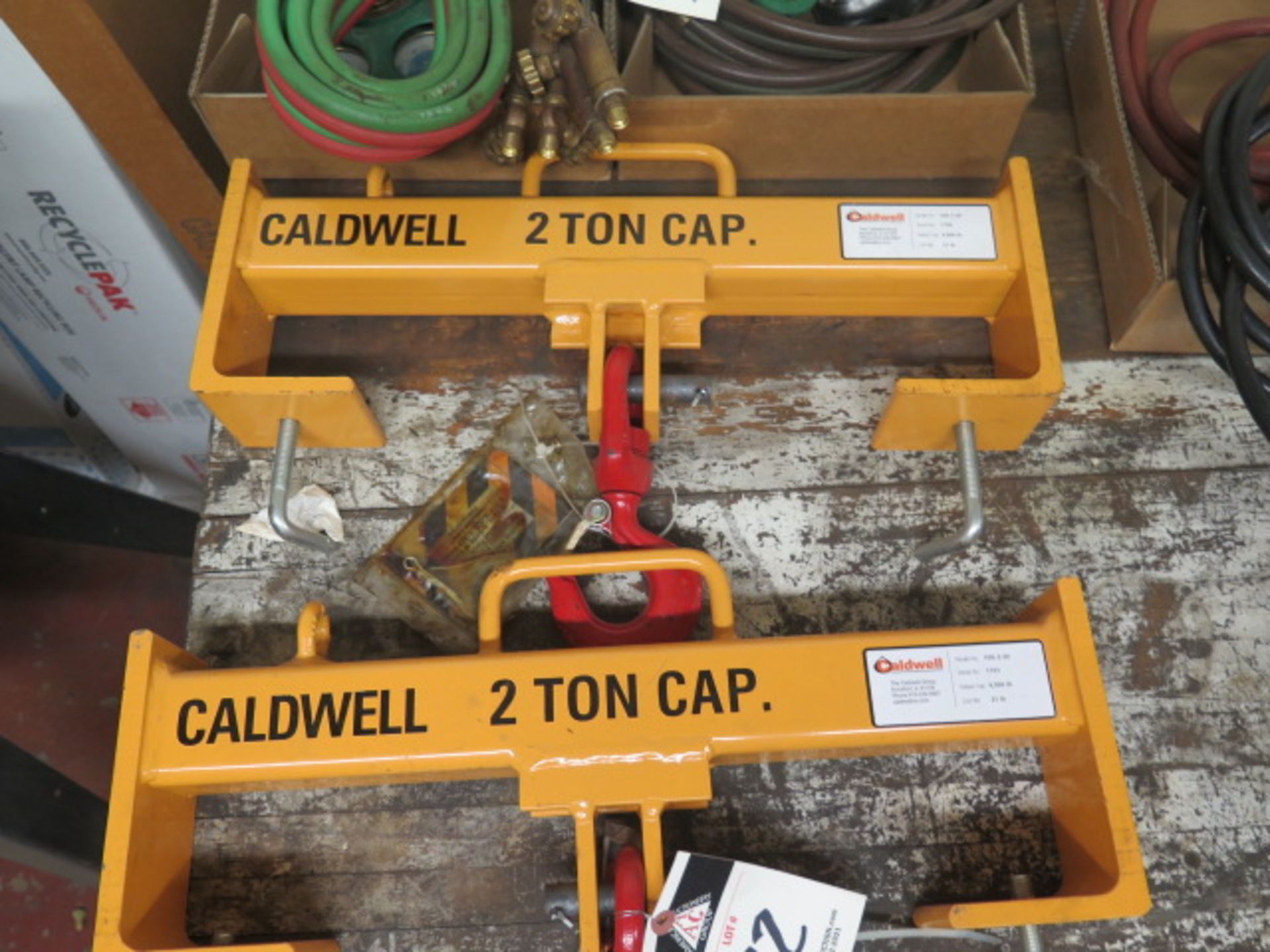 Caldwell mdl. 10S-2-20 4000 Lb Cap Forklift Hooks (2) - Image 2 of 4