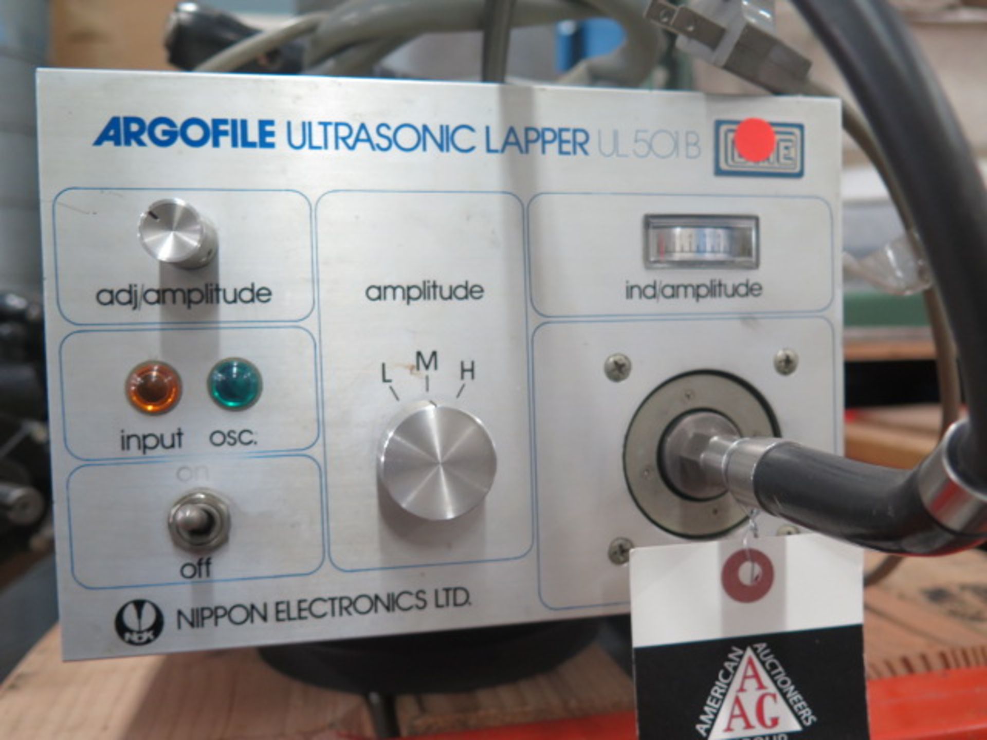 Nippon Electric mdl. UL-501B "Argofile" Ultrasonuic Lapper - Image 4 of 4