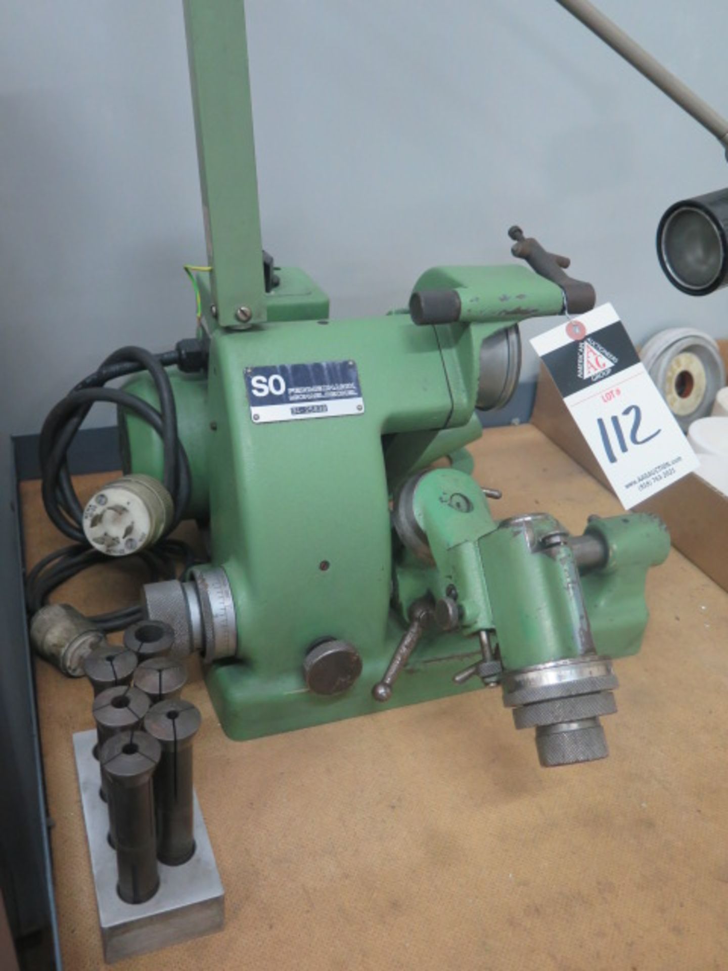 Deckel mdl. SO Single-Lip Tool Grinder s/n 94-25838 w/ Diamond Wheel, Collets and Acces - Image 2 of 5