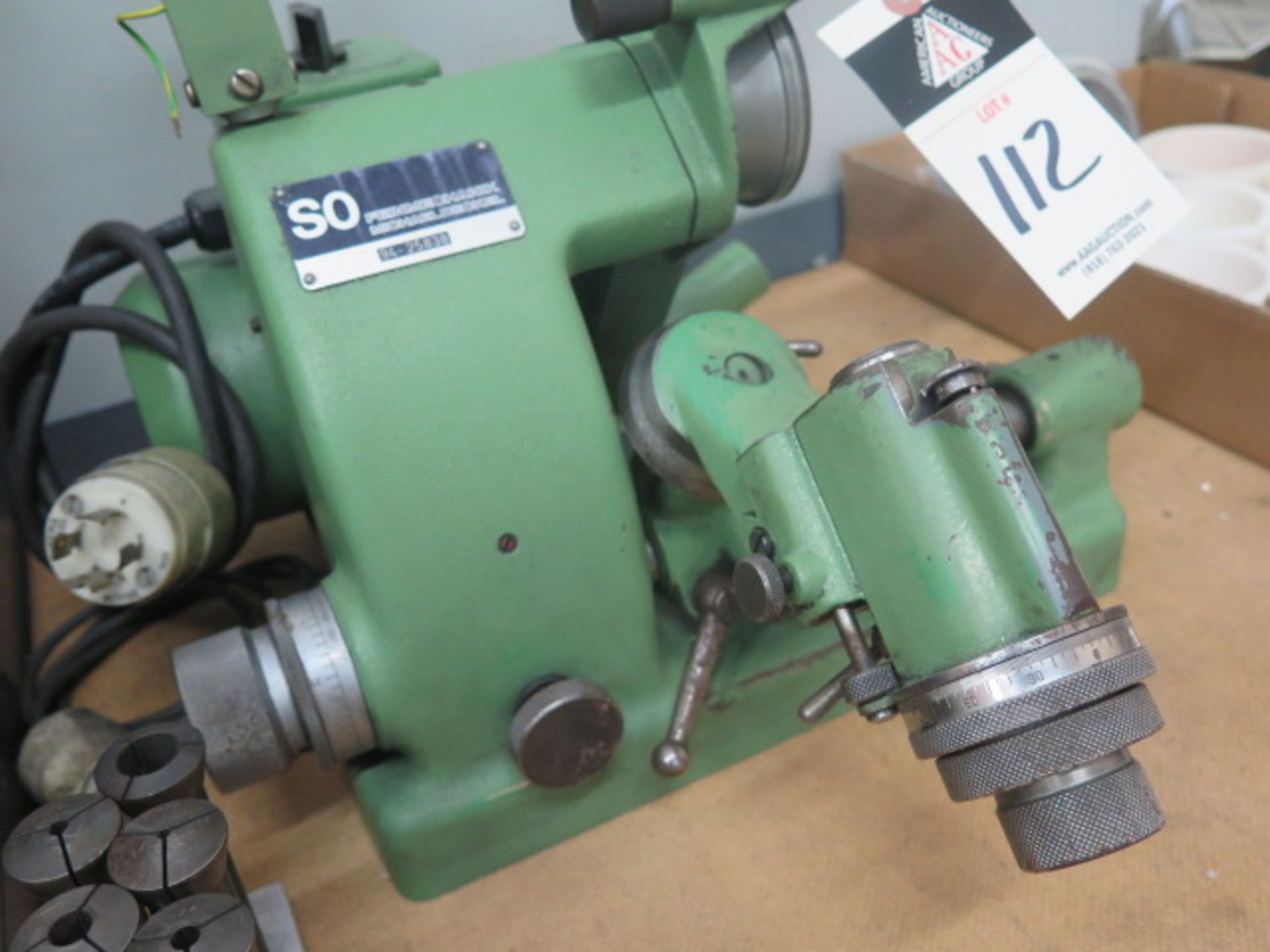 Deckel mdl. SO Single-Lip Tool Grinder s/n 94-25838 w/ Diamond Wheel, Collets and Acces - Image 3 of 5