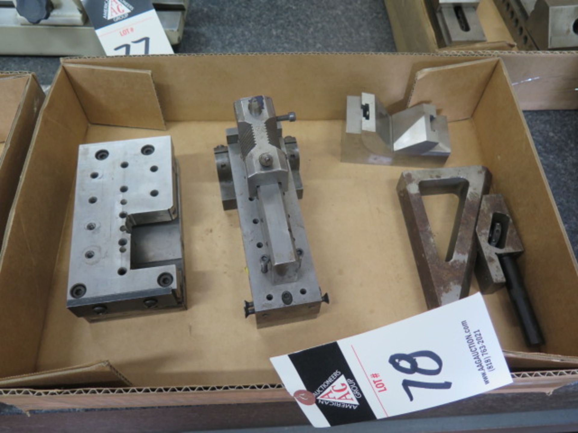 Sine Tables (2), Planer Gage and Adjustable V-Block