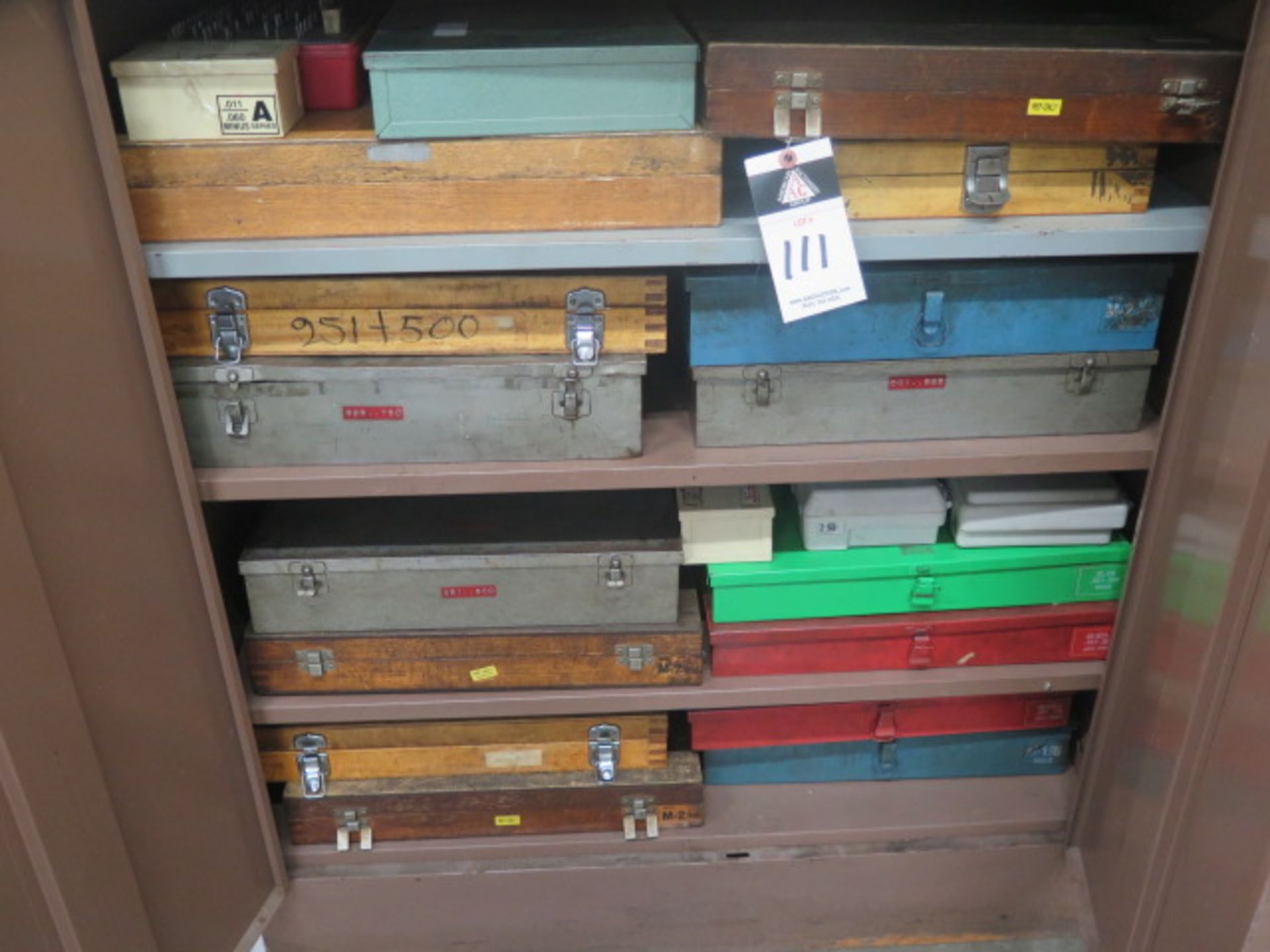 Misc Pin Gage Sets w/ Cabinet