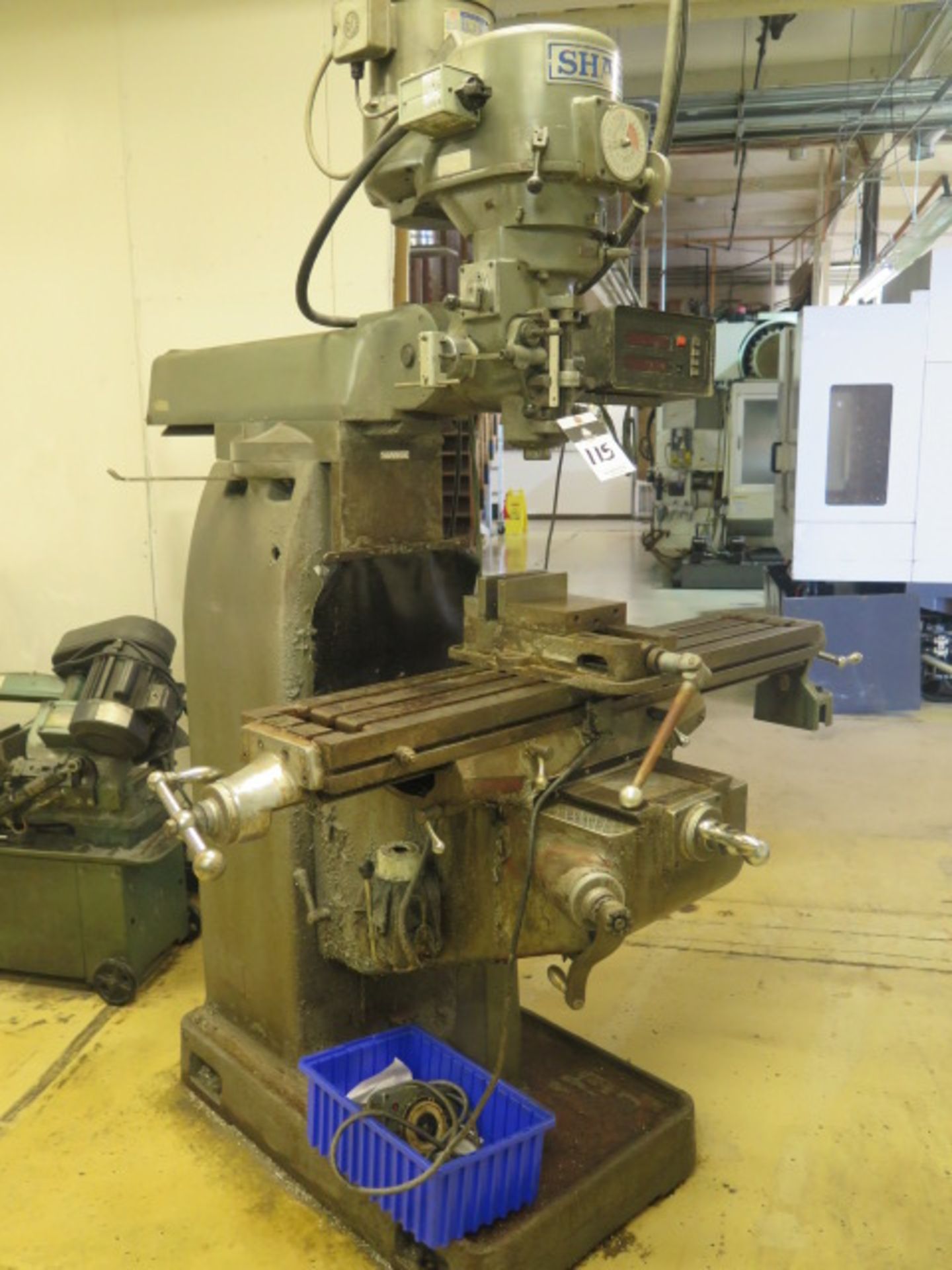 Sharp mdl. HMV Vertical Mill s/n 79021048 w/ Sargon DRO, 3Hp Motor, 60-4500 Dial Change RPM, - Image 2 of 10