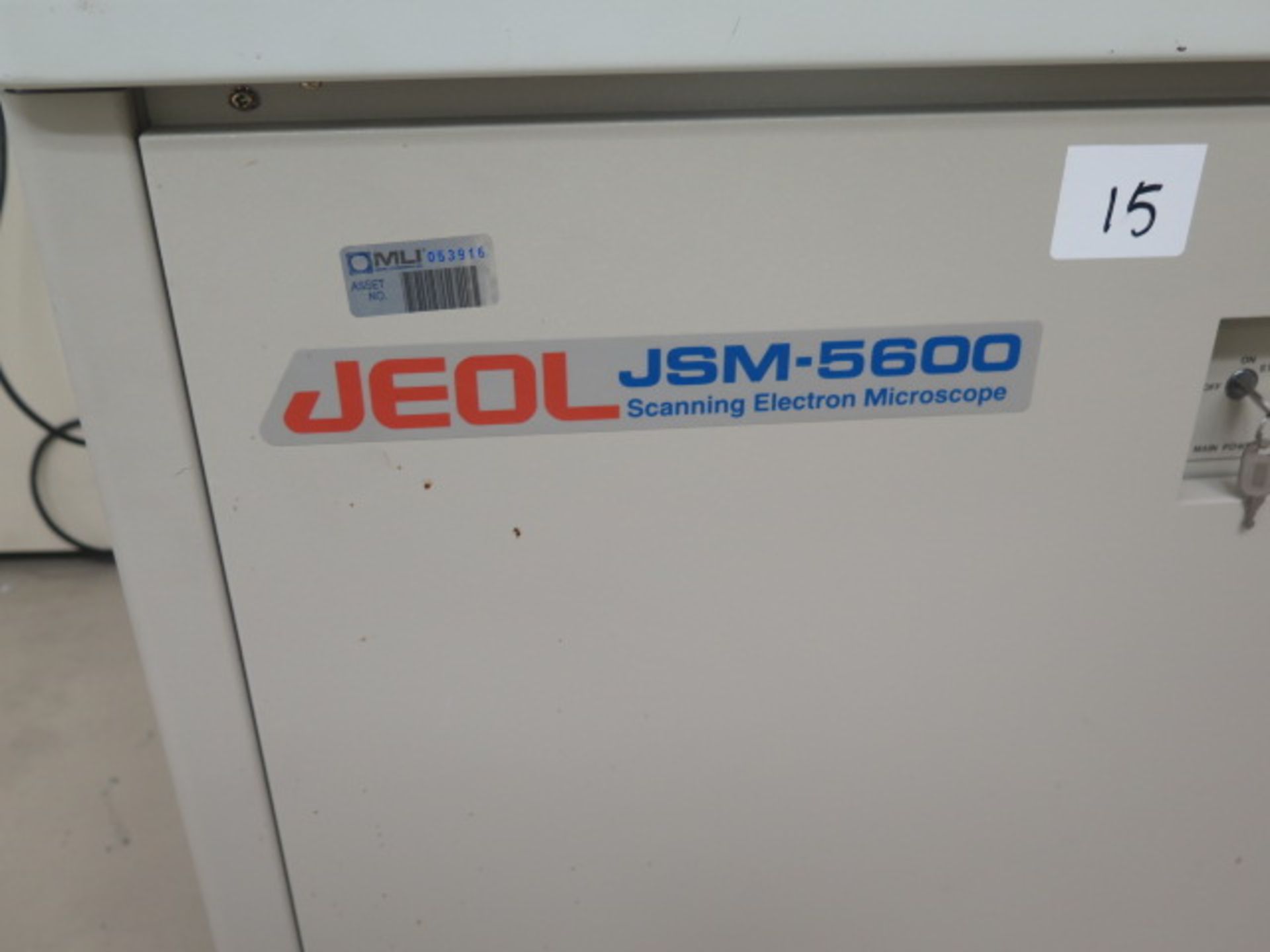 Jeol JSM-5600 Scanning Electron Microscope s/n MP17410016 w/ 125mm Specimin Size, Tungsten Filamennt - Image 3 of 7