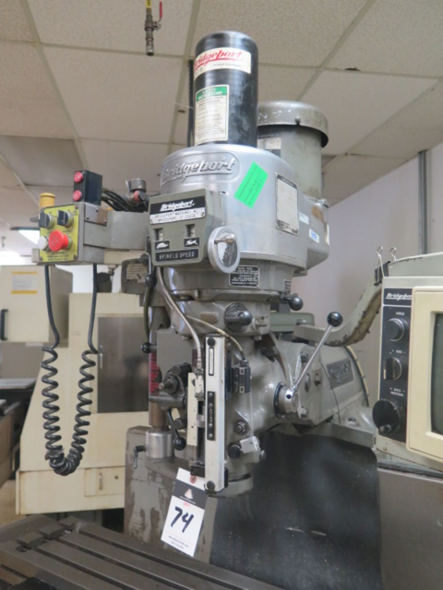 Bridgeport / EZ-Trak 3-Axis CNC Vertical Mill s/n 272932 w/ EZ-Trak DX Controls, 2Hp Motor, 60- - Image 3 of 15