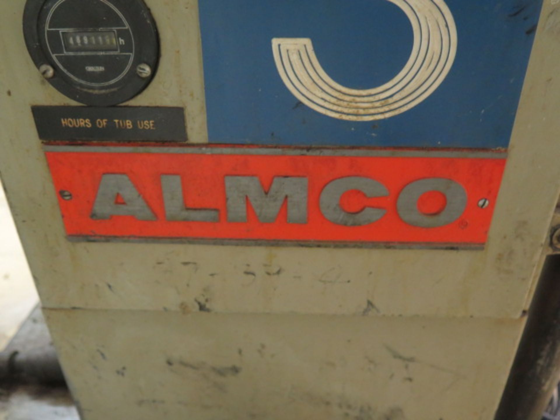 Almco mdl. OR-10V 52” Variable Speed Media Tumbler w/ Speed Controls, Media Tanks and Pumps, Timers, - Image 6 of 7