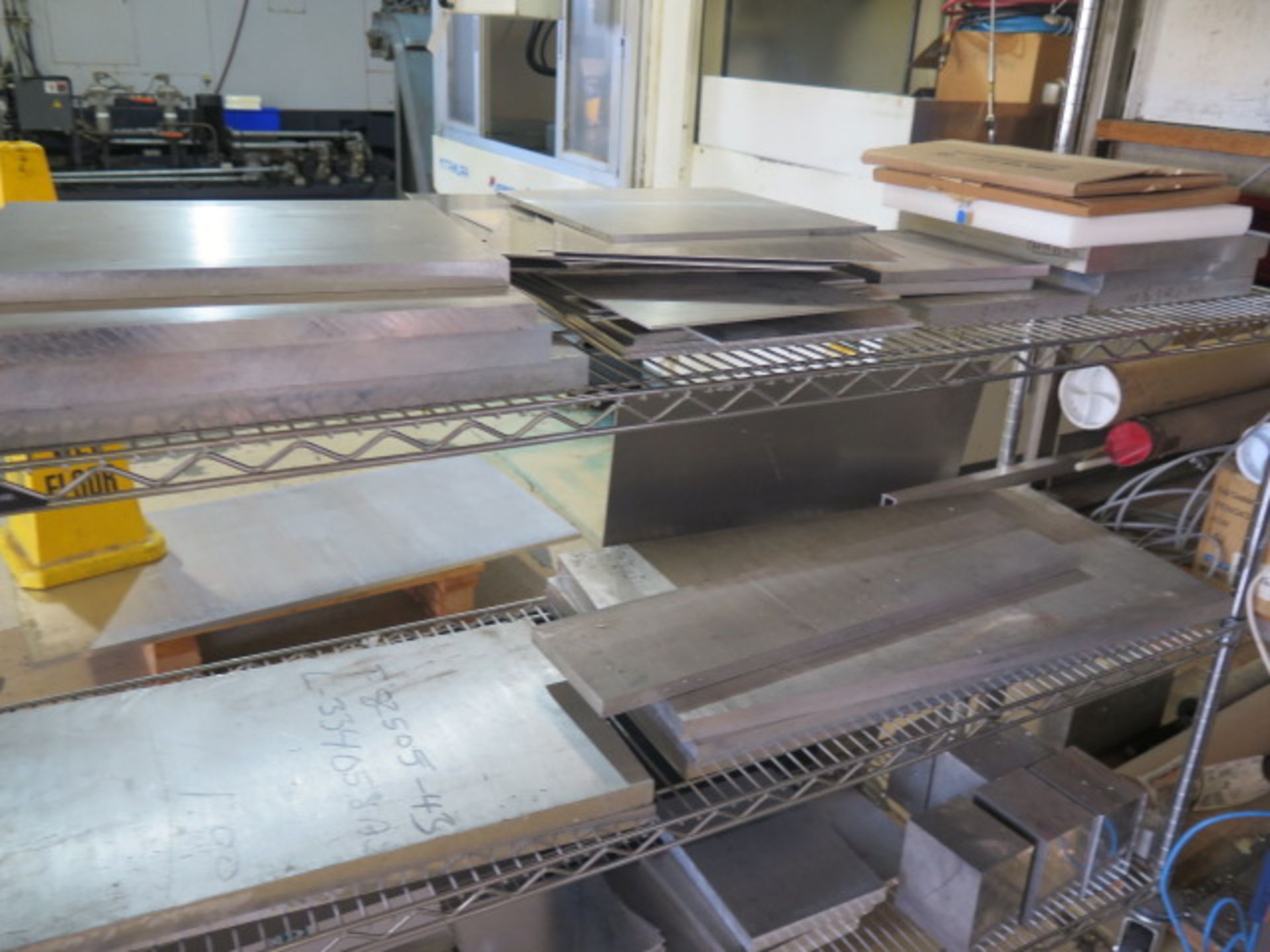 Aluminum Plate Stock, Aluminum, Stainless and Plastics Bar and Tube Stock w/ Racks - Image 3 of 8