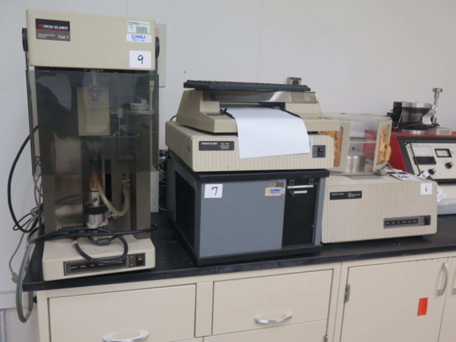 Perkin Elmer TGA7 Thermogravimetric Analyzer, DSC7 Differential Scanning Calorimeter and TAC7/PC