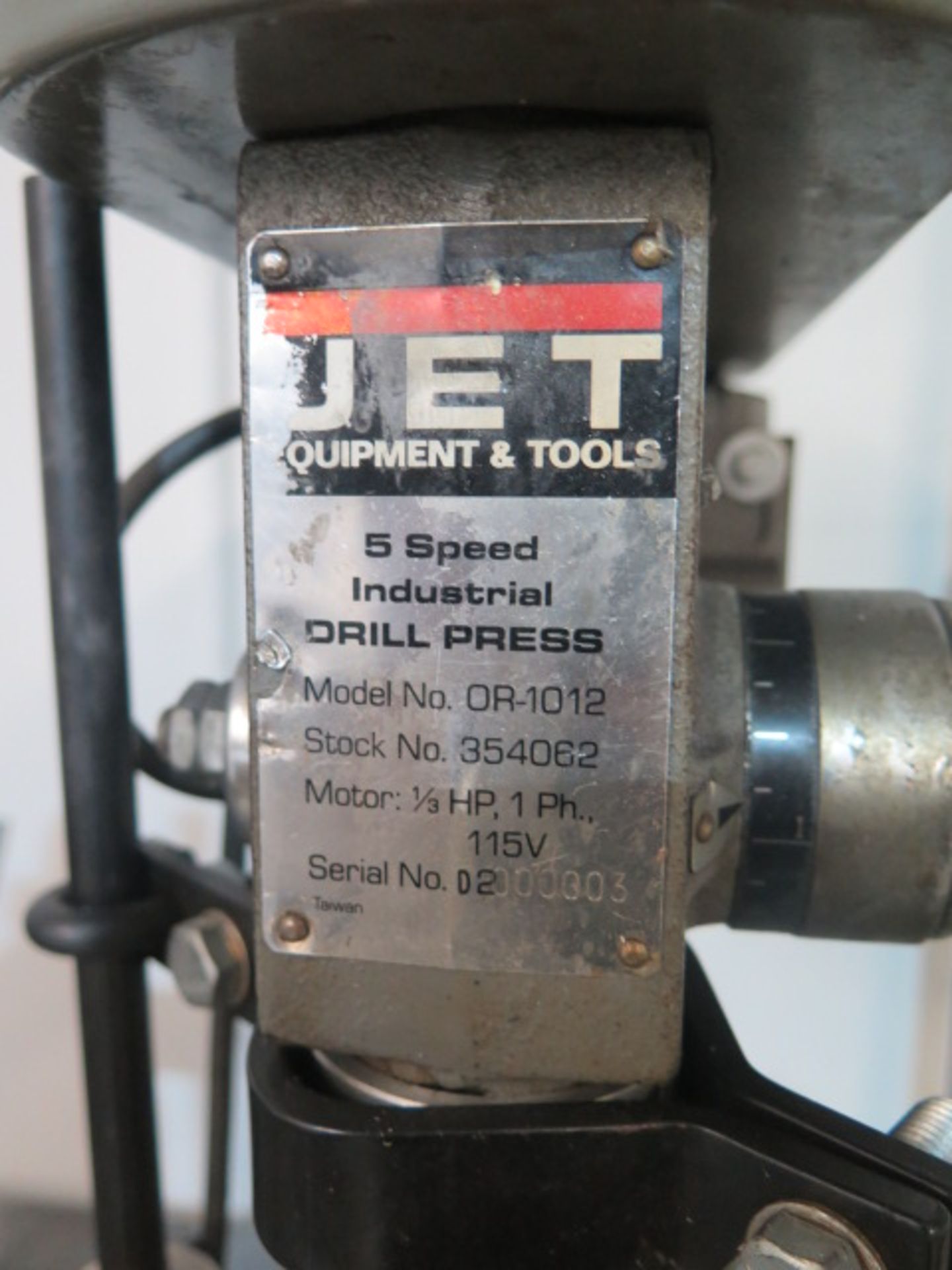 Jet Table Model 5-Speed Drill Press w/ Tapmatic Rx30 Tapping Head - Image 3 of 4