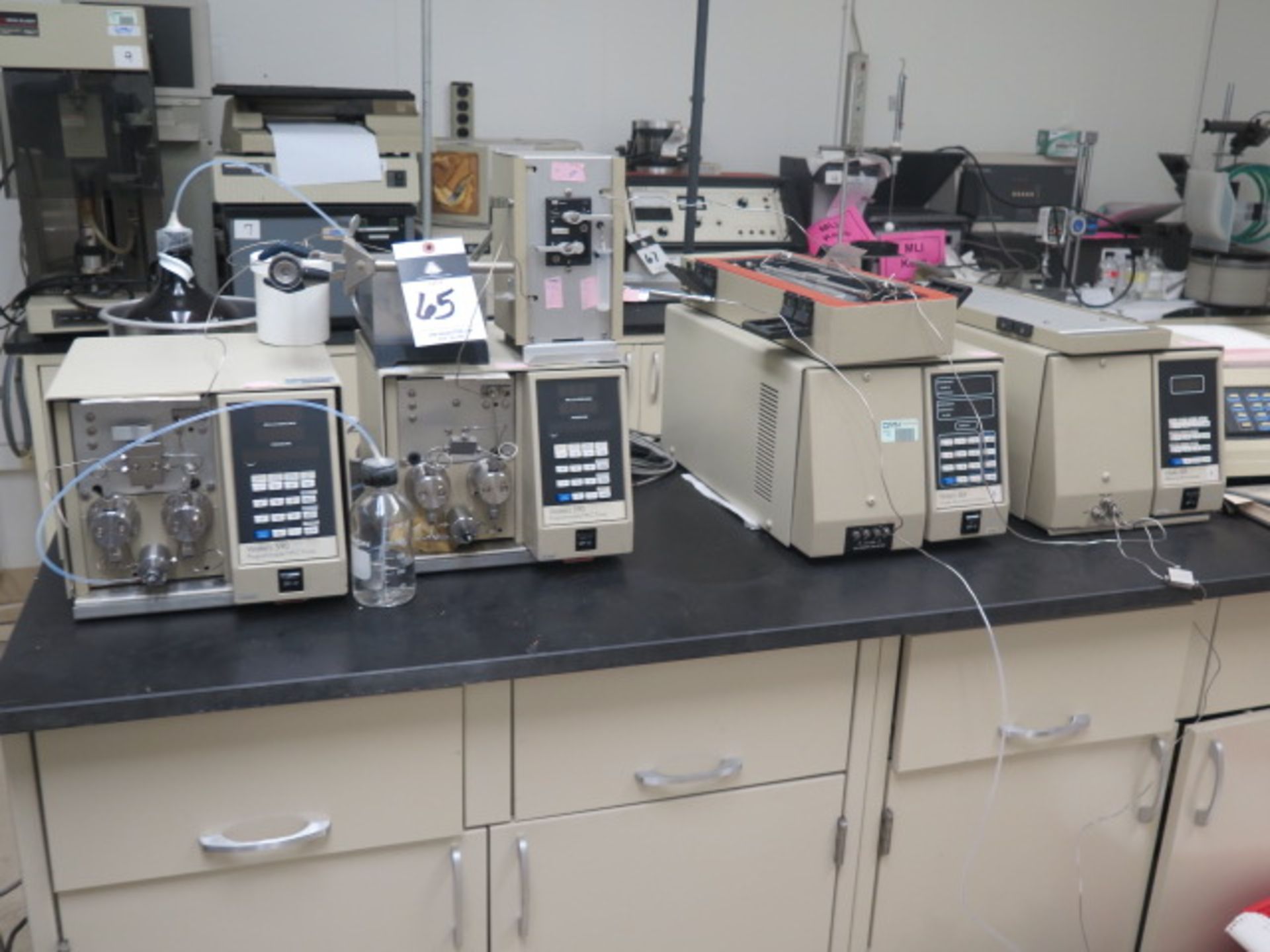 Waters mdl. 590 80ml/min Programmable HPLC Solvent Delivery Modules (2), Waters mdl. 484 Tunable