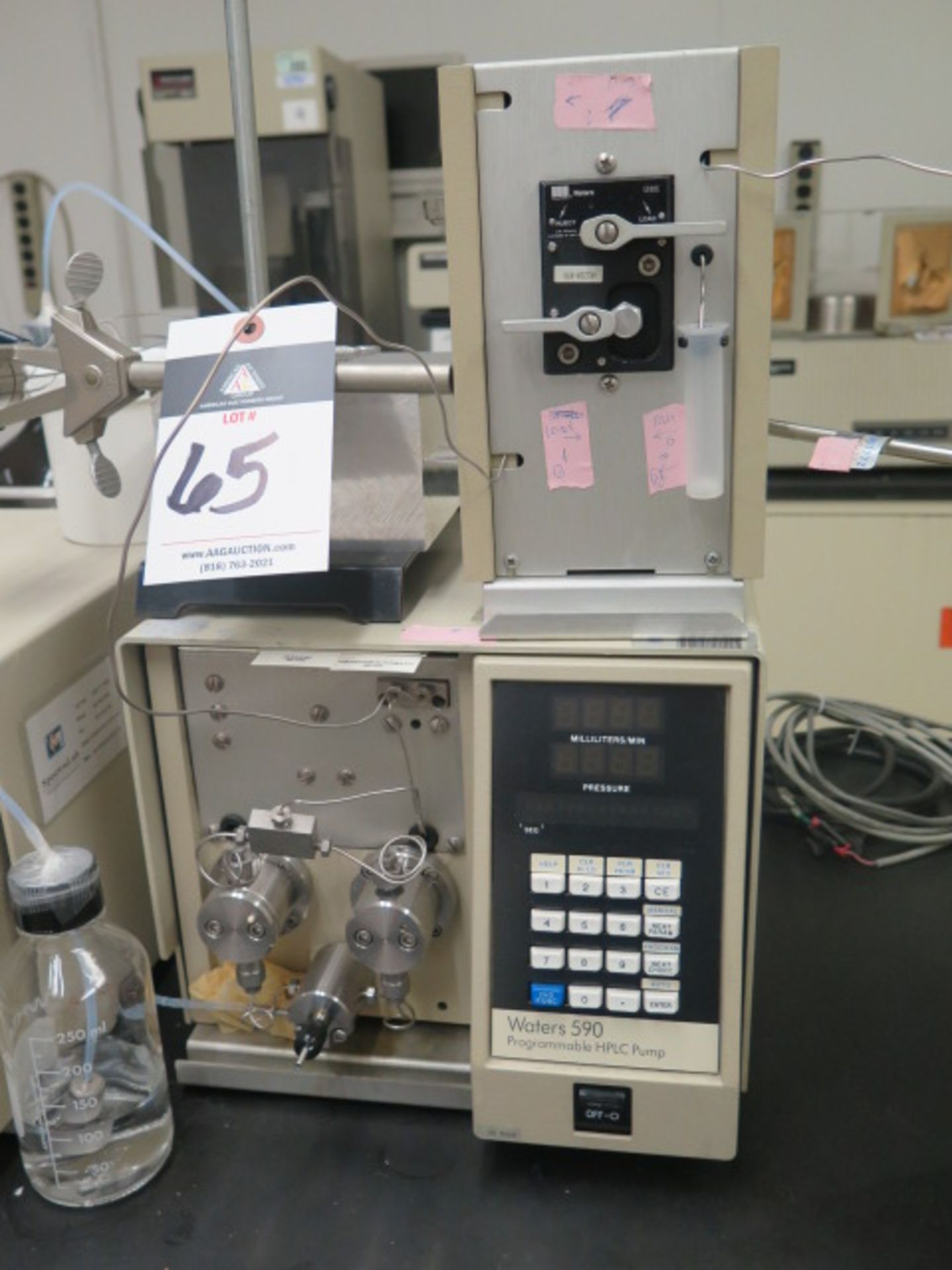 Waters mdl. 590 80ml/min Programmable HPLC Solvent Delivery Modules (2), Waters mdl. 484 Tunable - Image 4 of 13