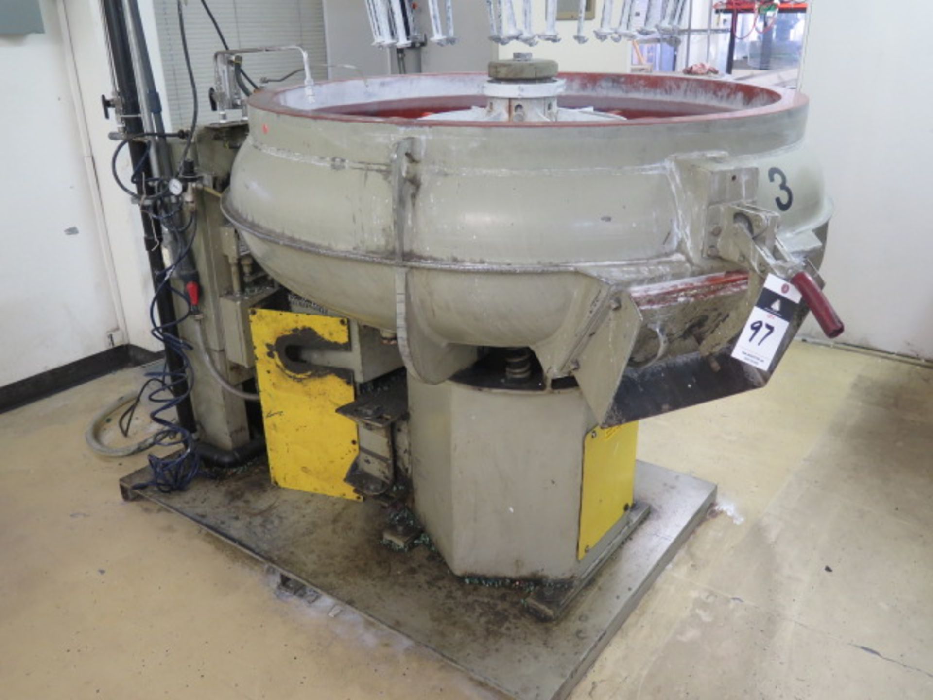 Almco mdl. OR-10V 52” Variable Speed Media Tumbler w/ Speed Controls, Media Tanks and Pumps, Timers, - Image 2 of 7