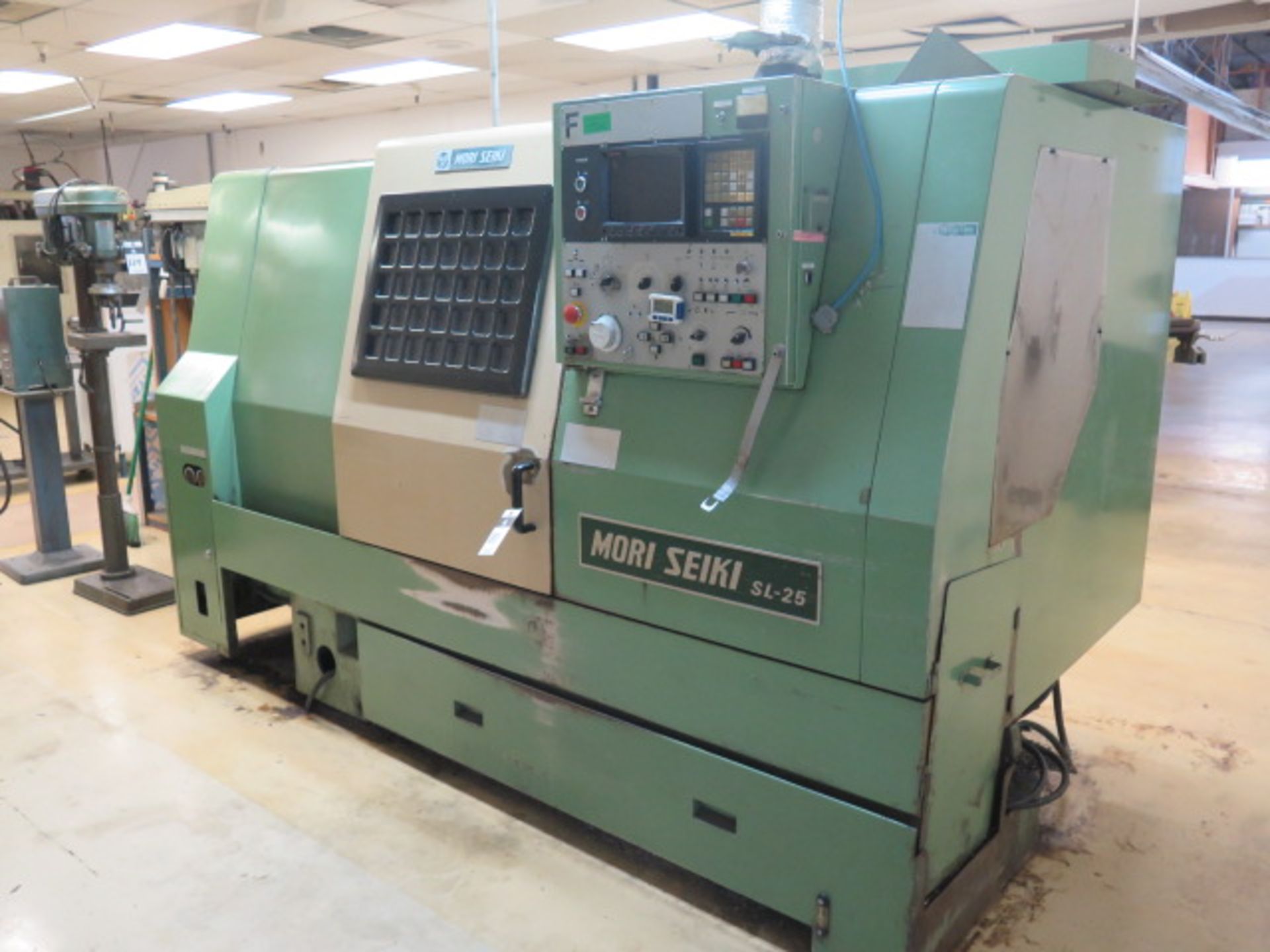 Mori Seiki SL-25B5 CNC Turning Center s/n 2853 w/ Fanuc Series 10T Controls, 10-Station Turret, - Image 2 of 10