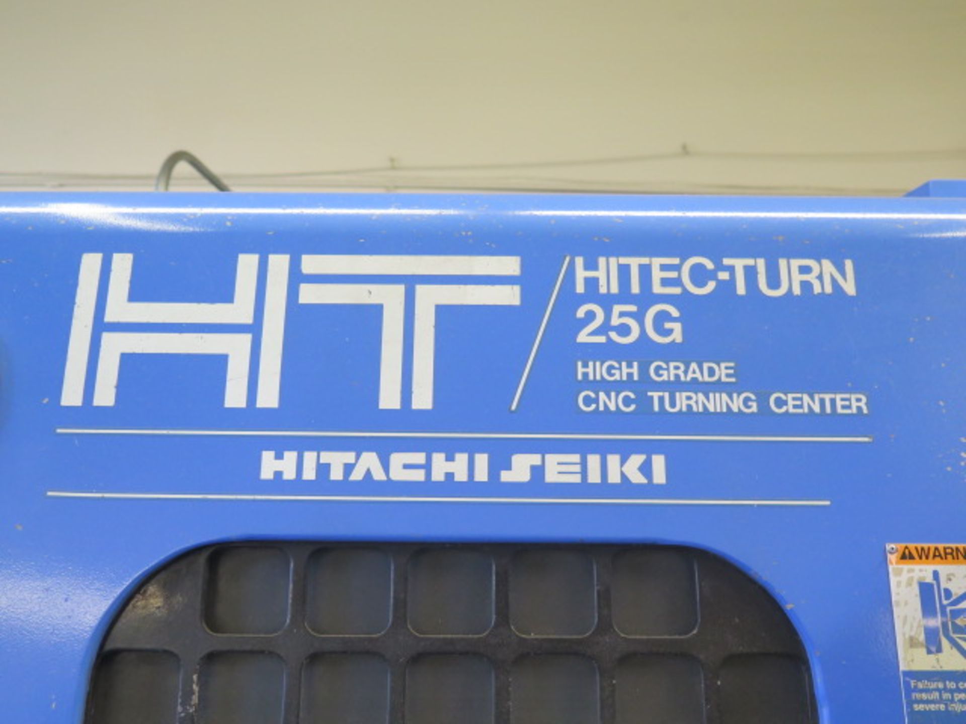 Hitachi Seiki HITEC-TURN 25G High Grade CNC Turning Center s/n TG-25333 w/ Hitachi Seiki Seicos - Image 3 of 11