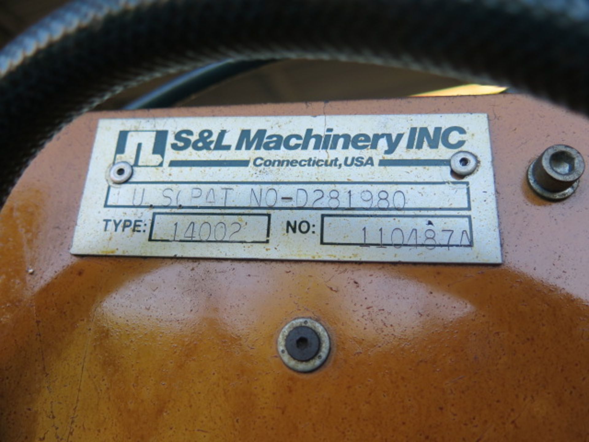 S & L Machinery Type 14002 Pneumatic Tapping Arm w/ Base Plate - Image 3 of 3