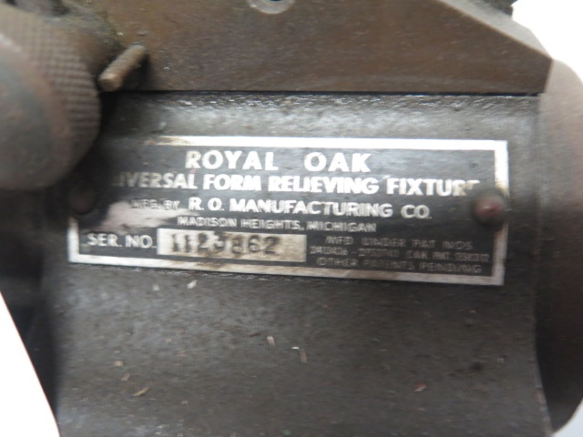 Royal Oak Universal Form Releiving Grinding Fixture - Image 6 of 6