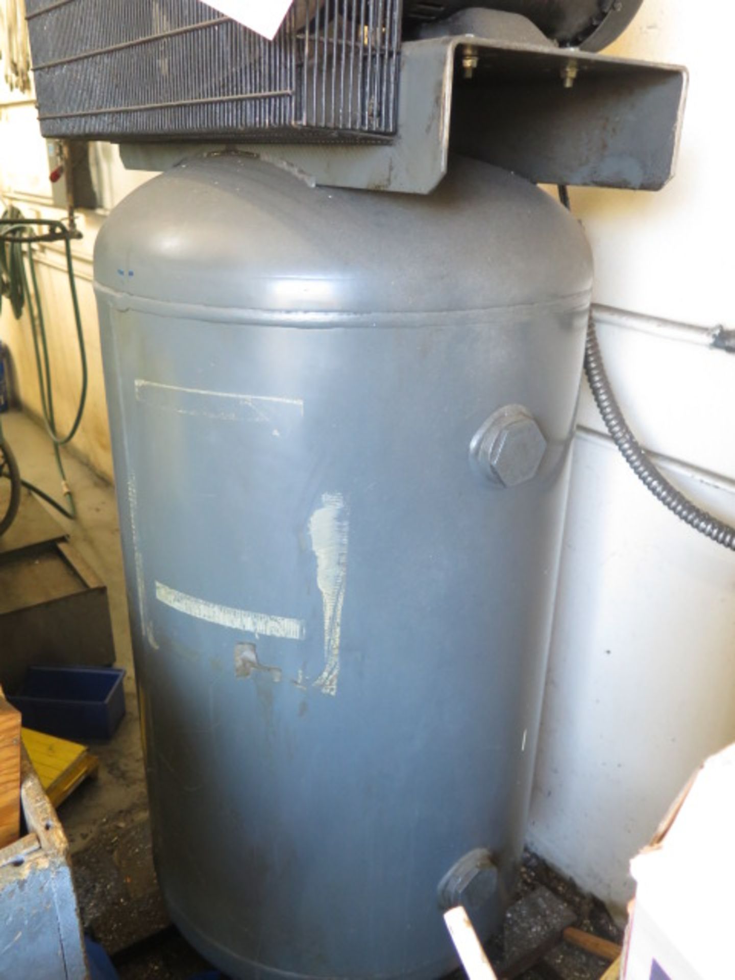 5Hp Vertical Air Compressor w/ 80 Gallon Tank - Image 3 of 3