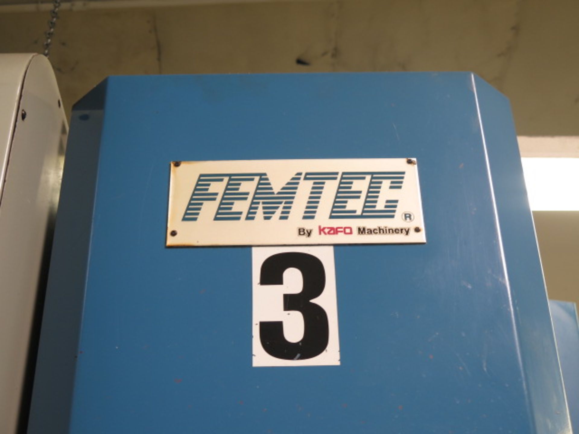 1998 Femtec / Kafo FV-50 CNC Vertical Machining Center s/n 014014 w/ Fanuc Series 0-M Controls, Hand - Image 4 of 12