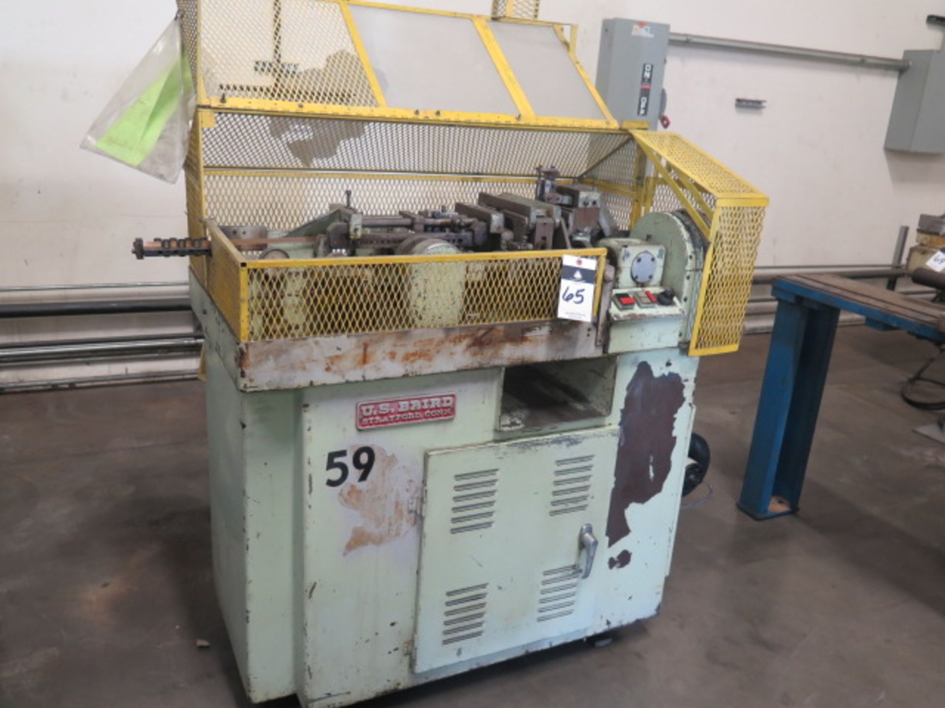 US Baird mdl. 00 4-Slide Wire Forming Machine s/n 10000/146 w/ Straightner