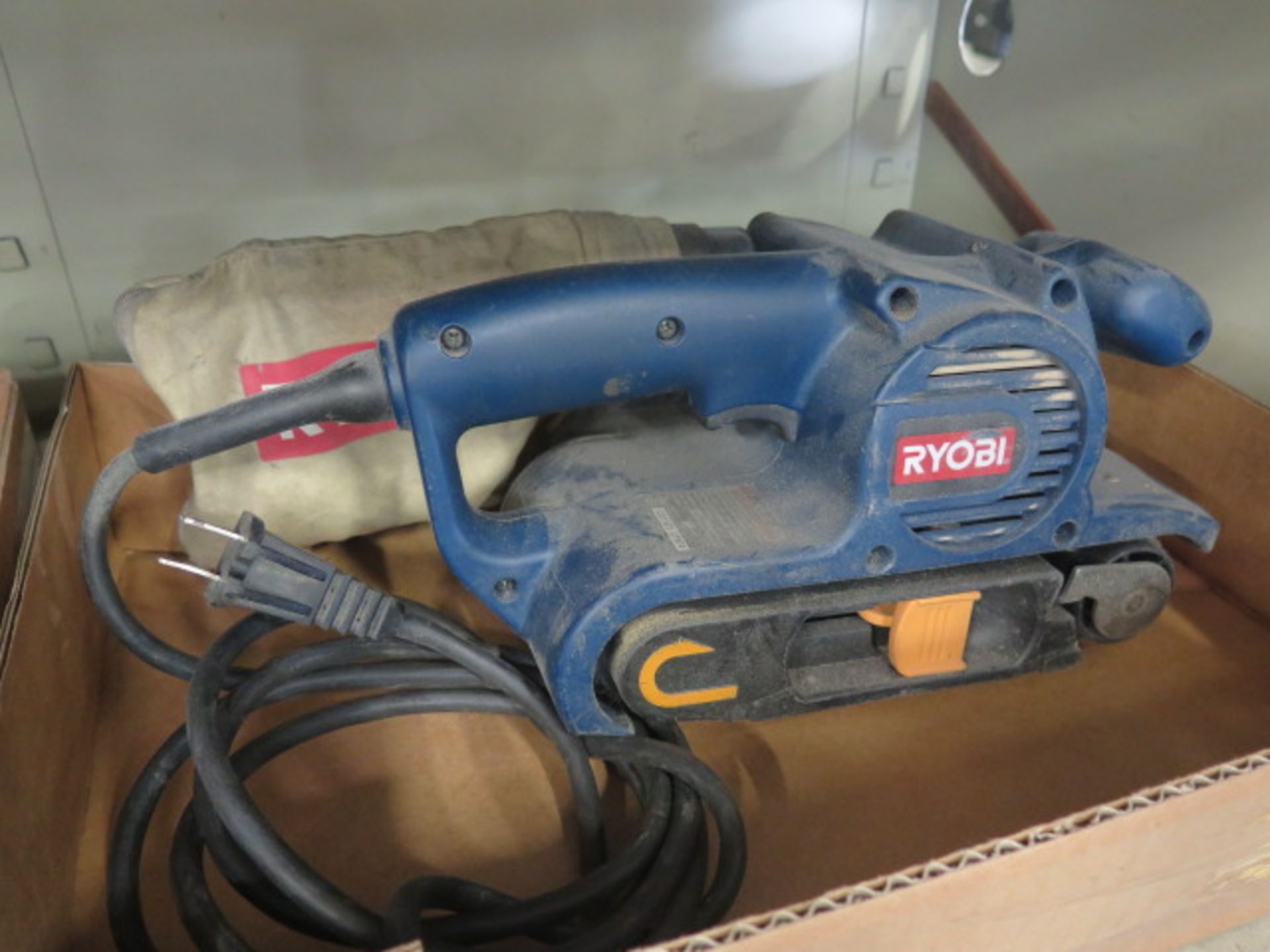 Ryobe 3" Belt Sander and Pneumatic Pad Sander - Image 3 of 3