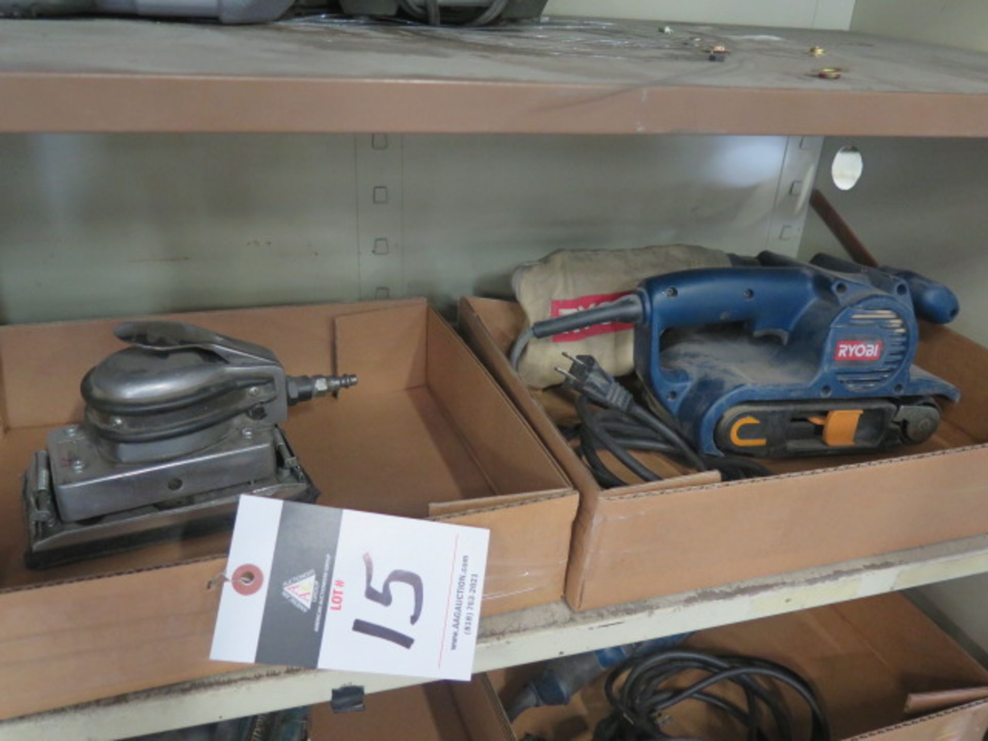 Ryobe 3" Belt Sander and Pneumatic Pad Sander