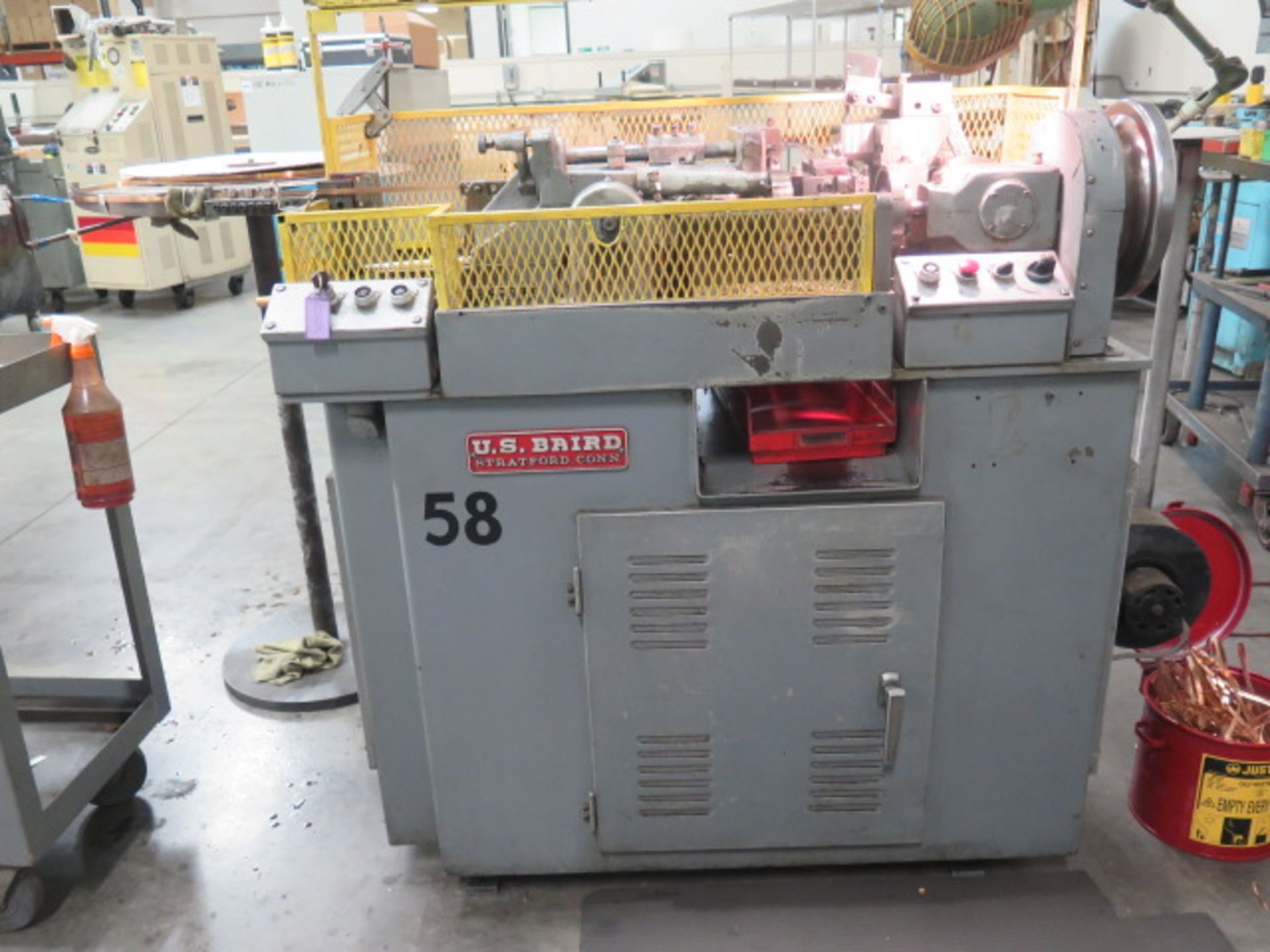 US Baird mdl. 00 4-Slide Wire Forming Machine s/n 10000/244 w/ Straightner