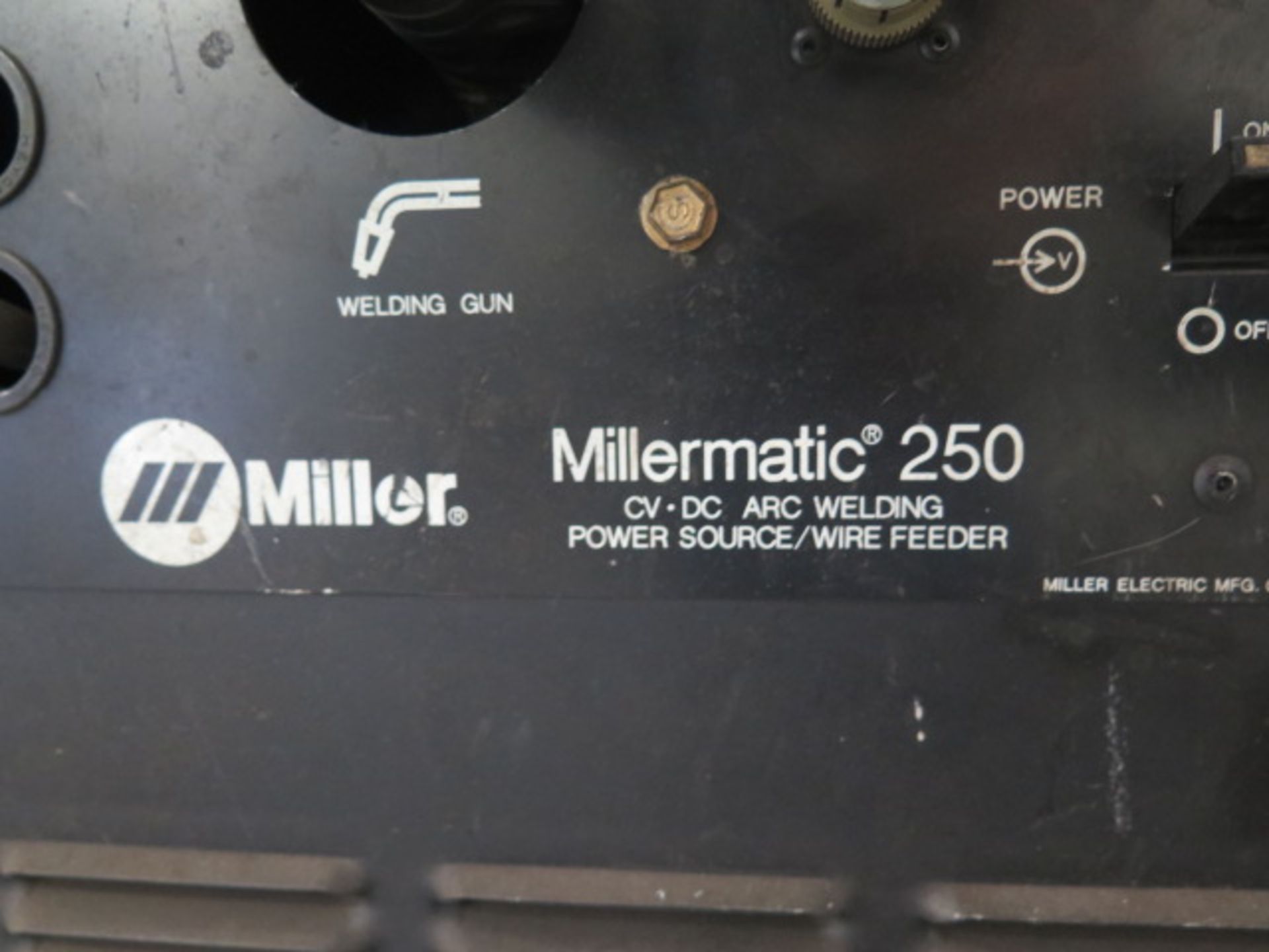 Miller Millermatic 250 CV-DC Arc welding Power Source and Wire Feeder s/n KD473155 - Image 5 of 5