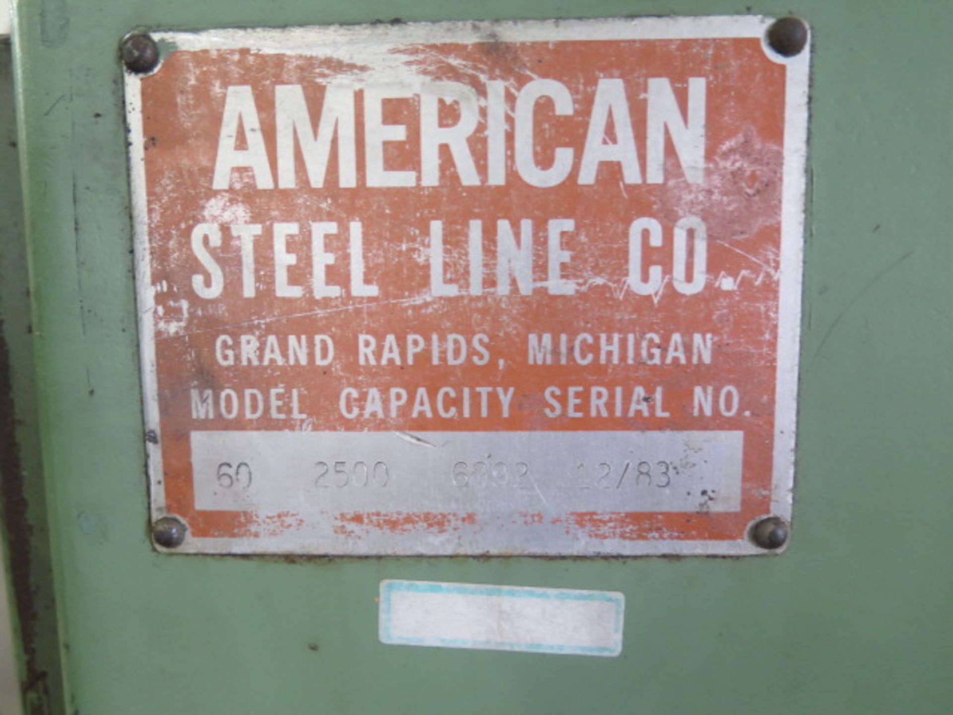 American Steel Line mdl. 60 2500 Lb Cap Uncoiler s/n 6992 - Image 4 of 4
