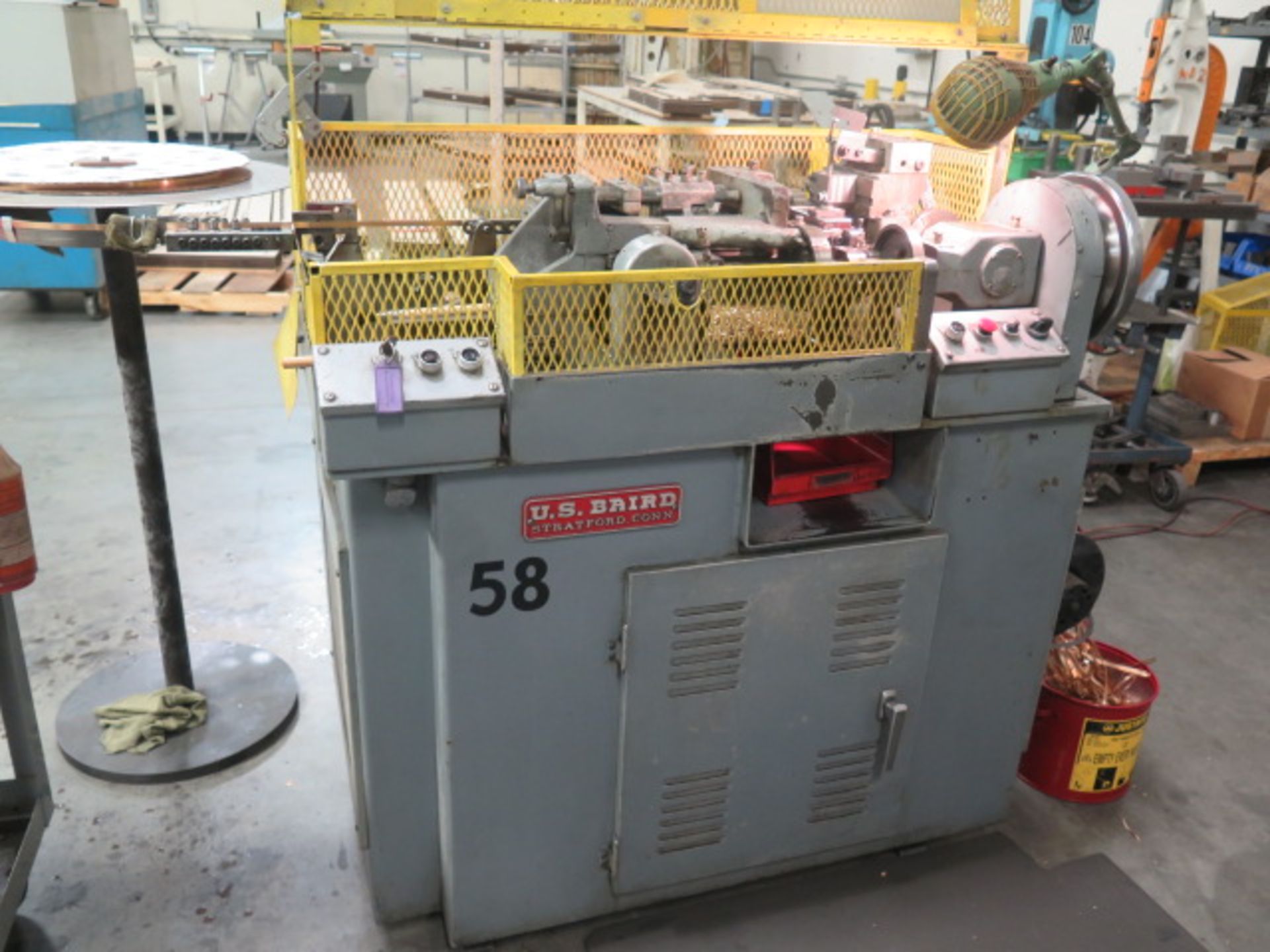 US Baird mdl. 00 4-Slide Wire Forming Machine s/n 10000/244 w/ Straightner - Image 2 of 7