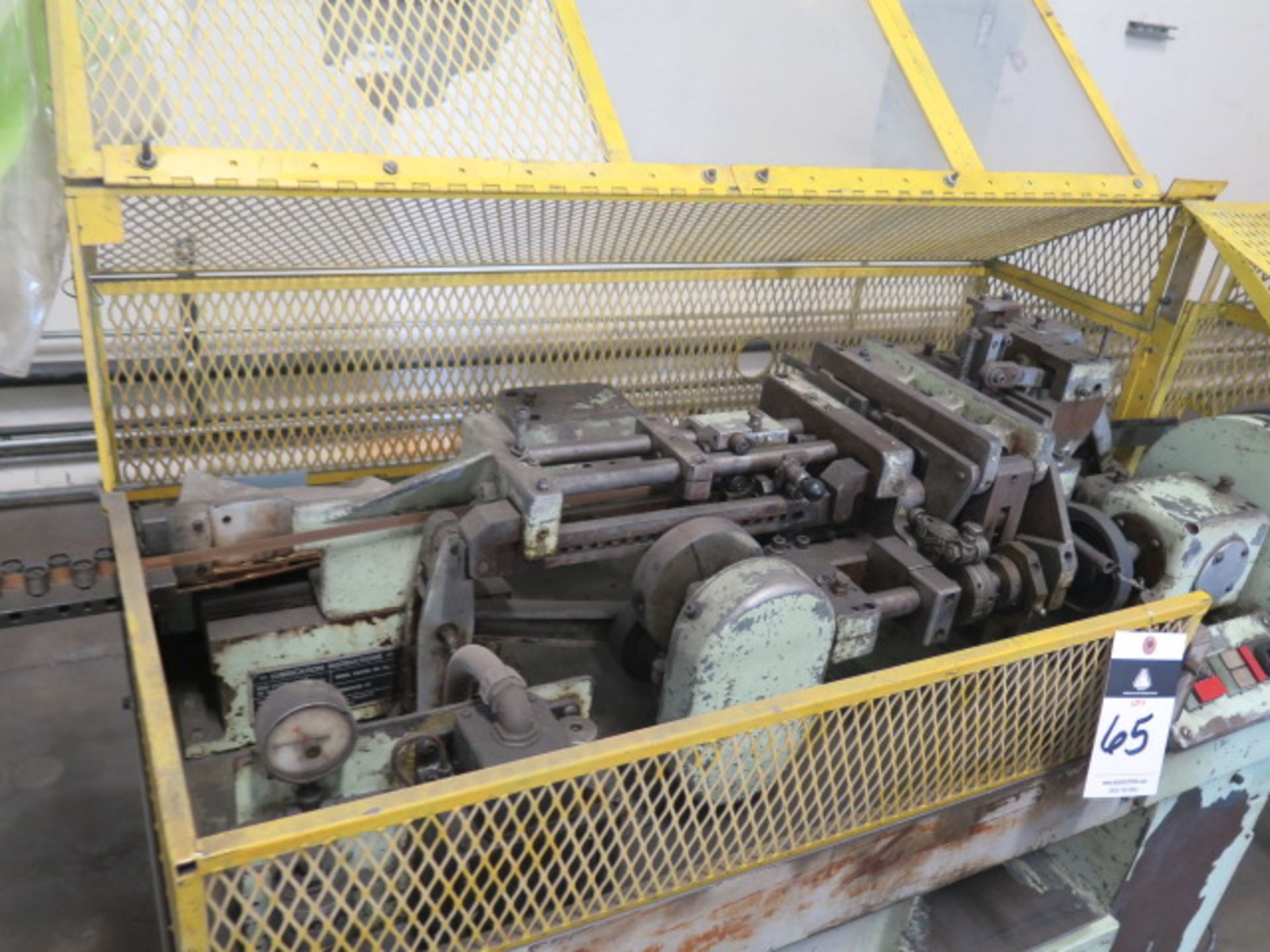 US Baird mdl. 00 4-Slide Wire Forming Machine s/n 10000/146 w/ Straightner - Image 3 of 8