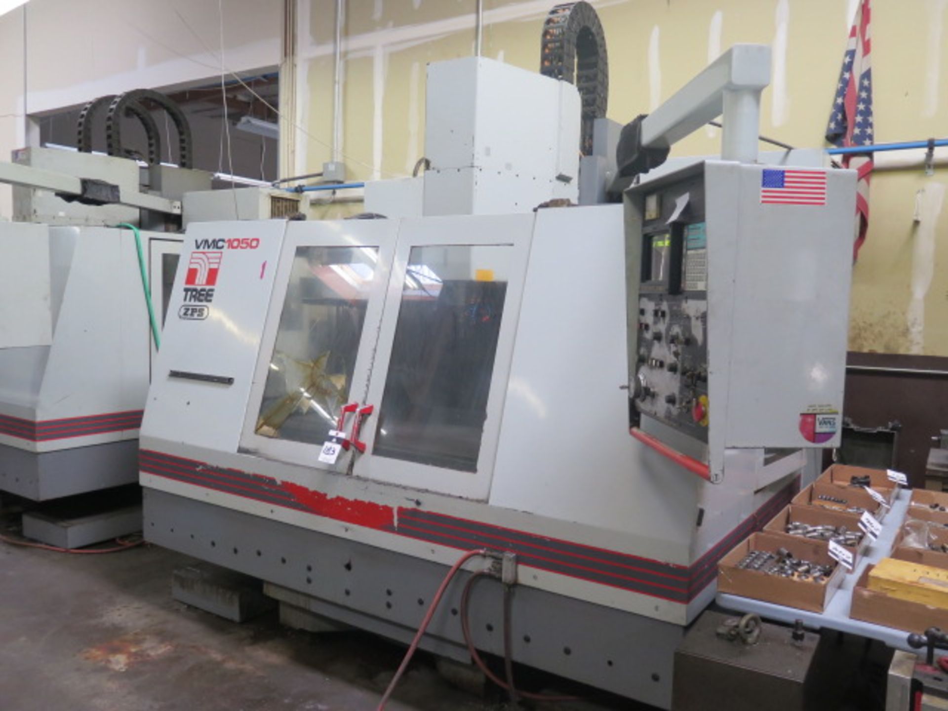 Tree ZPS VMC-1050/24 CNC Vertical Machining Center s/n 9-20-93-1155 w/ Yasnac Controls, 24-Station - Image 3 of 11