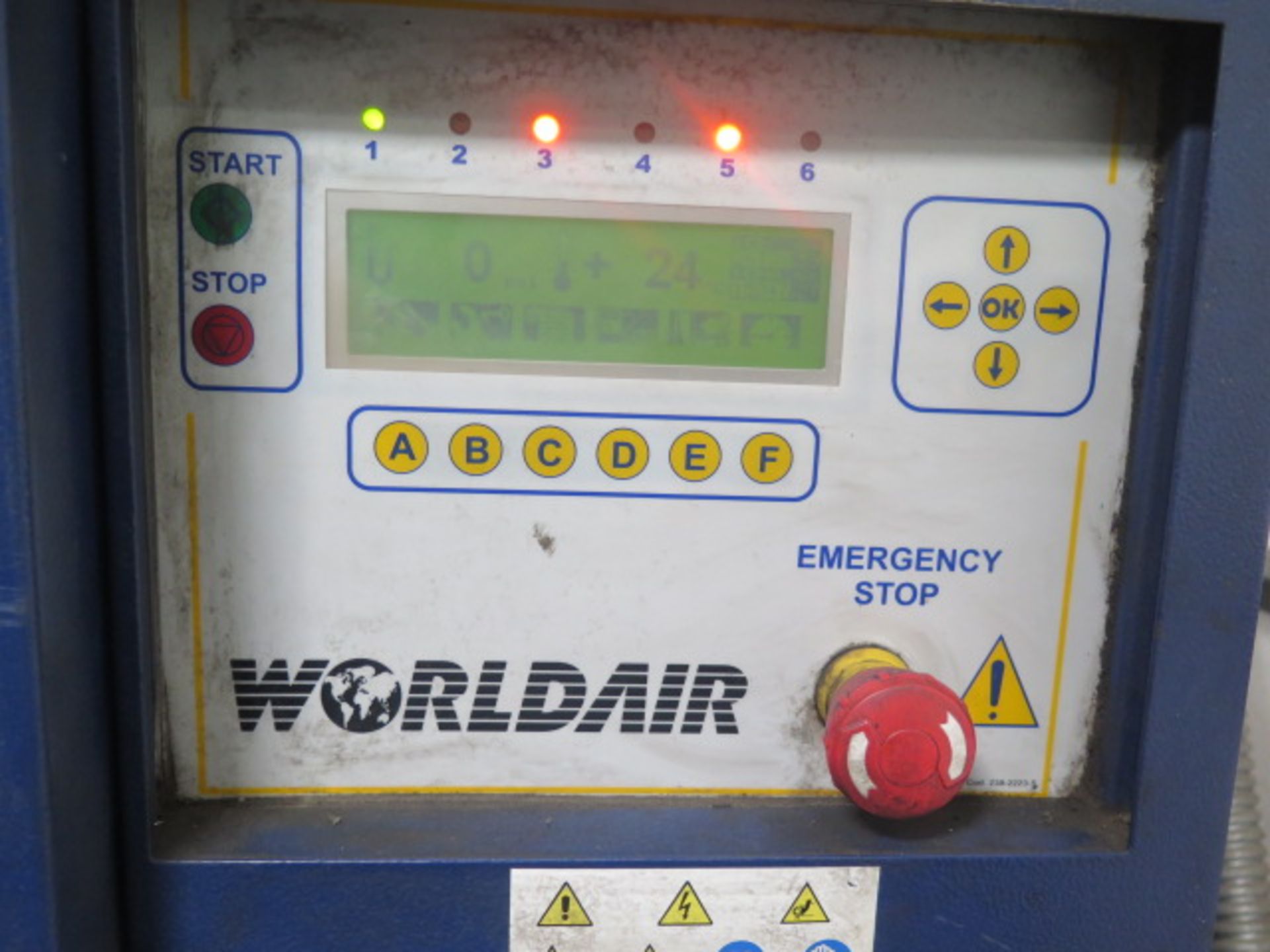 2007 Worldair RVK20 230/460V Rotary Vane Air Compressor s/n 6226 w/ Digital Controls, 125 PSIG - Image 3 of 5