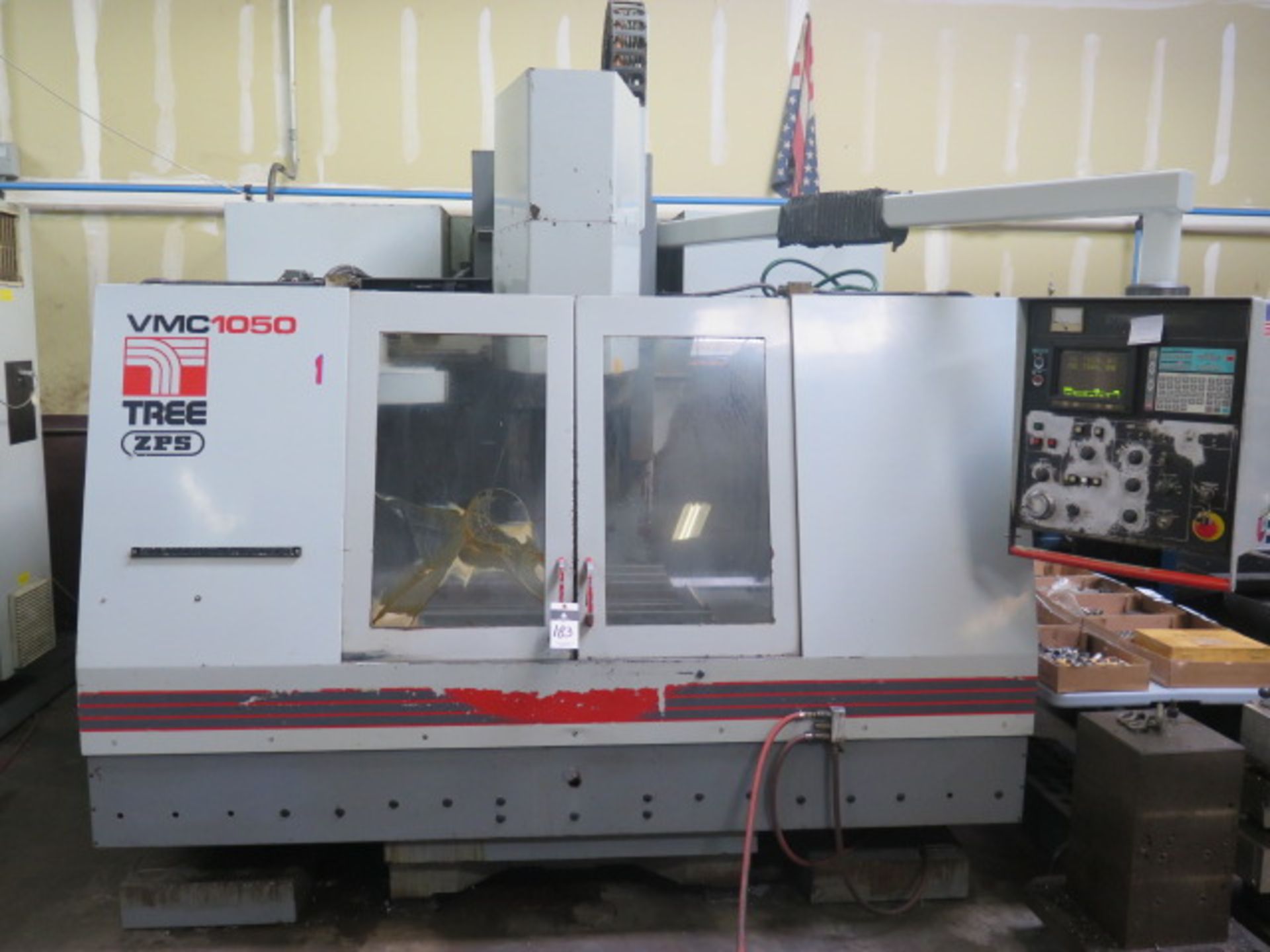 Tree ZPS VMC-1050/24 CNC Vertical Machining Center s/n 9-20-93-1155 w/ Yasnac Controls, 24-Station