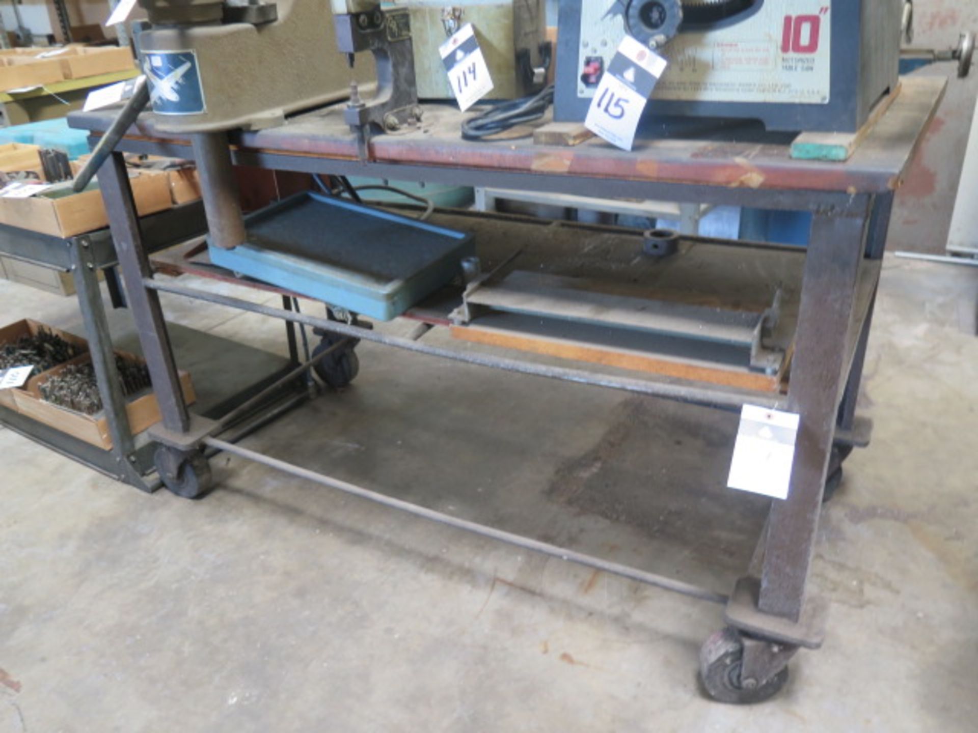 Rolling Shop Table