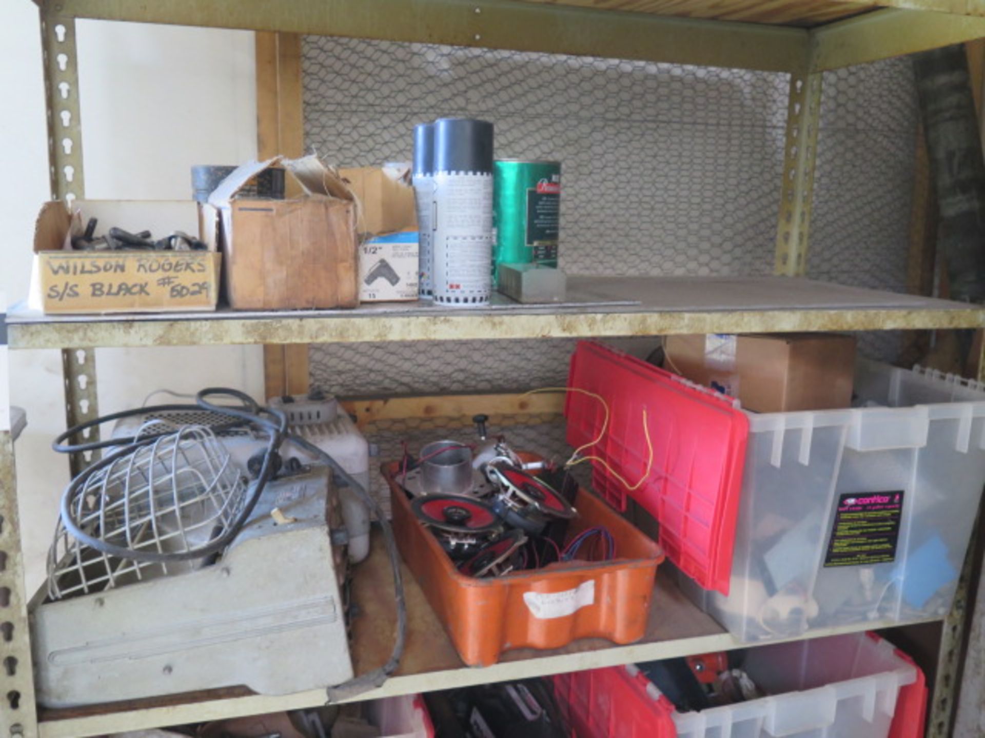 Electrical Wire and Misc w/ Shelf and Cabinet - Image 2 of 3